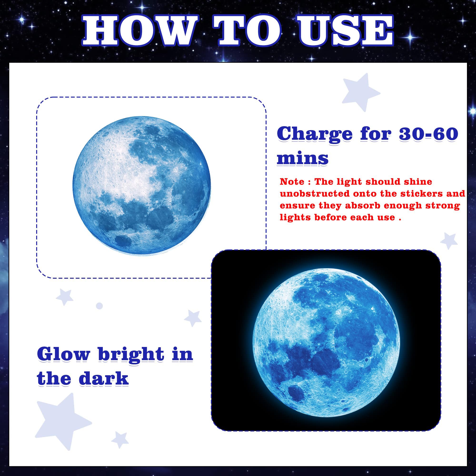 glow in the Dark Stars for ceiling Outer Space Planet Wall Stickers glow in the Dark galaxy Universe Wall Decal Solar System Rockets Alien Wall Decor for Kids Boys girls Bedroom Nursery Playroom ceiling Decor