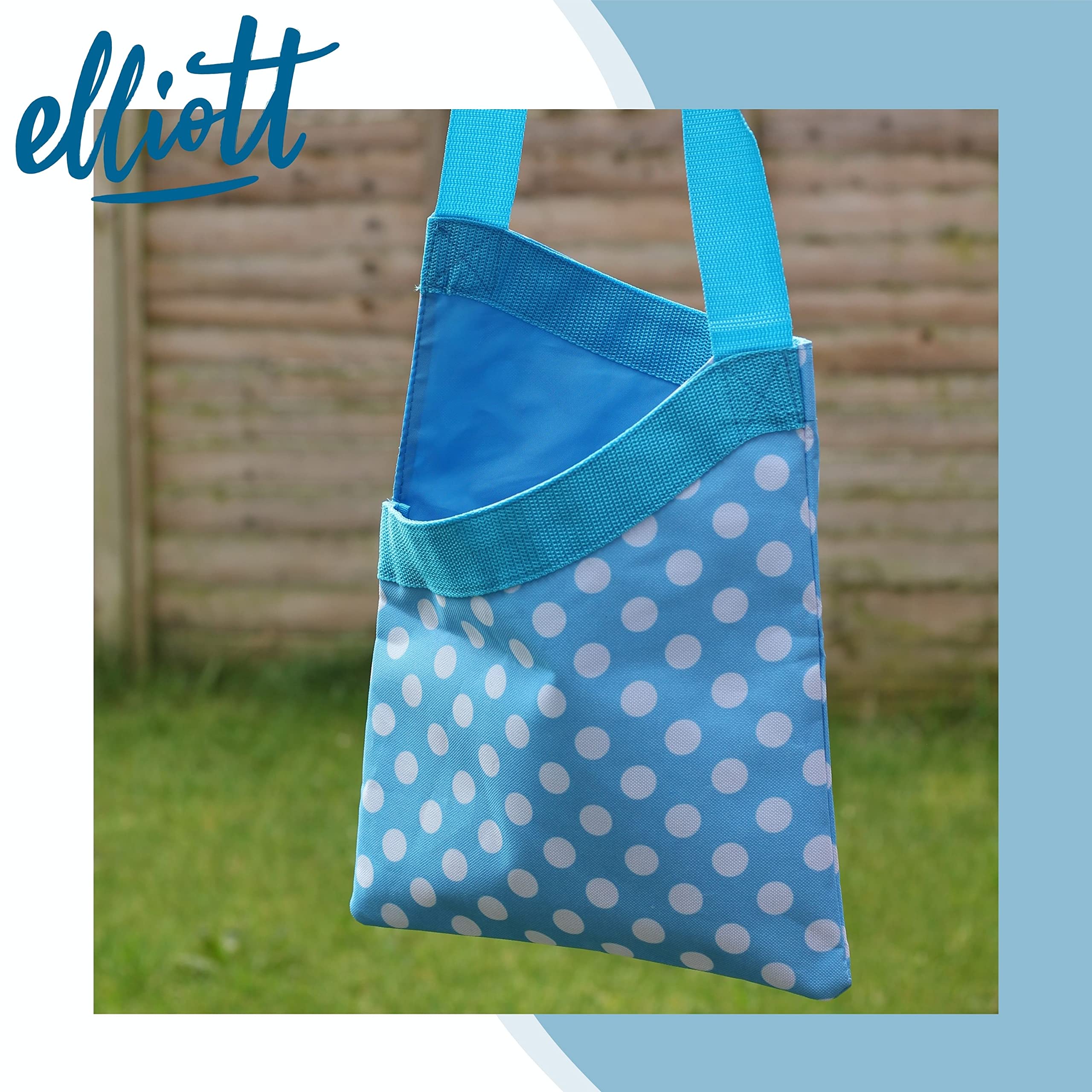 Elliott Peg Bag With Shoulder Strap, Blue, L