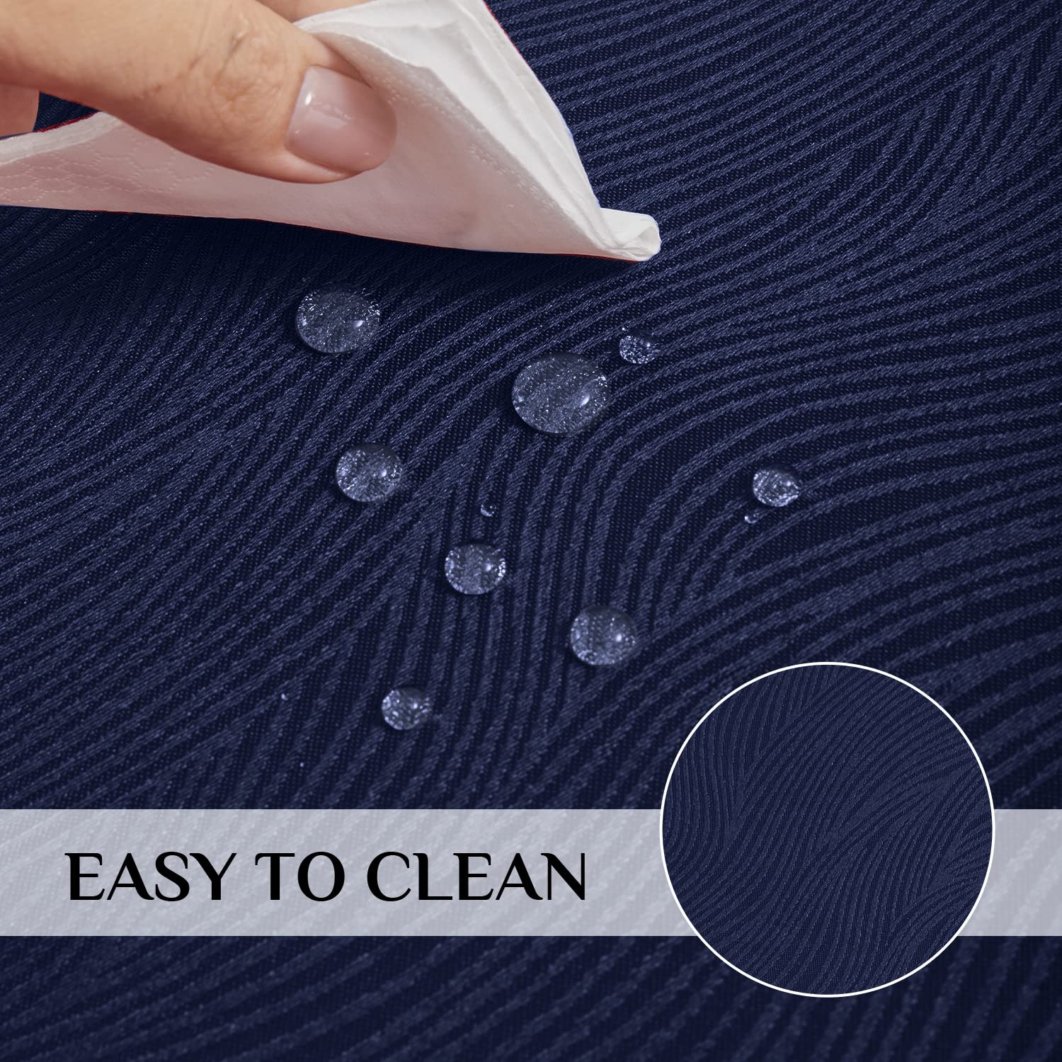 Softalker Jacquard Rectangle Tablecloth, Swirl Design Waterproof Stain Resistant Table Cover Wrinkle Free Heavy Weight Table Clo