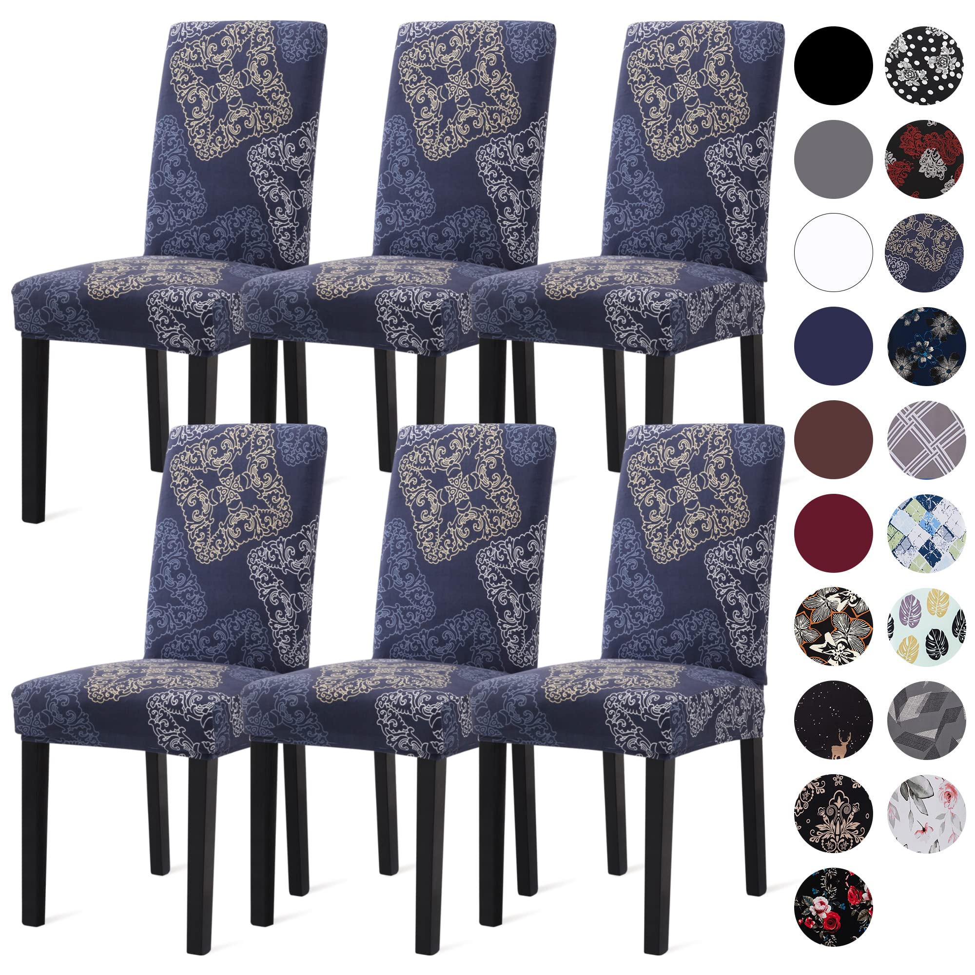 Sufdari Dining Chair Covers,Kitchen Chair Cover,Parsons Chair Slipcover,Spandex Chair Protectors For Dining Room Stretch Chairs 