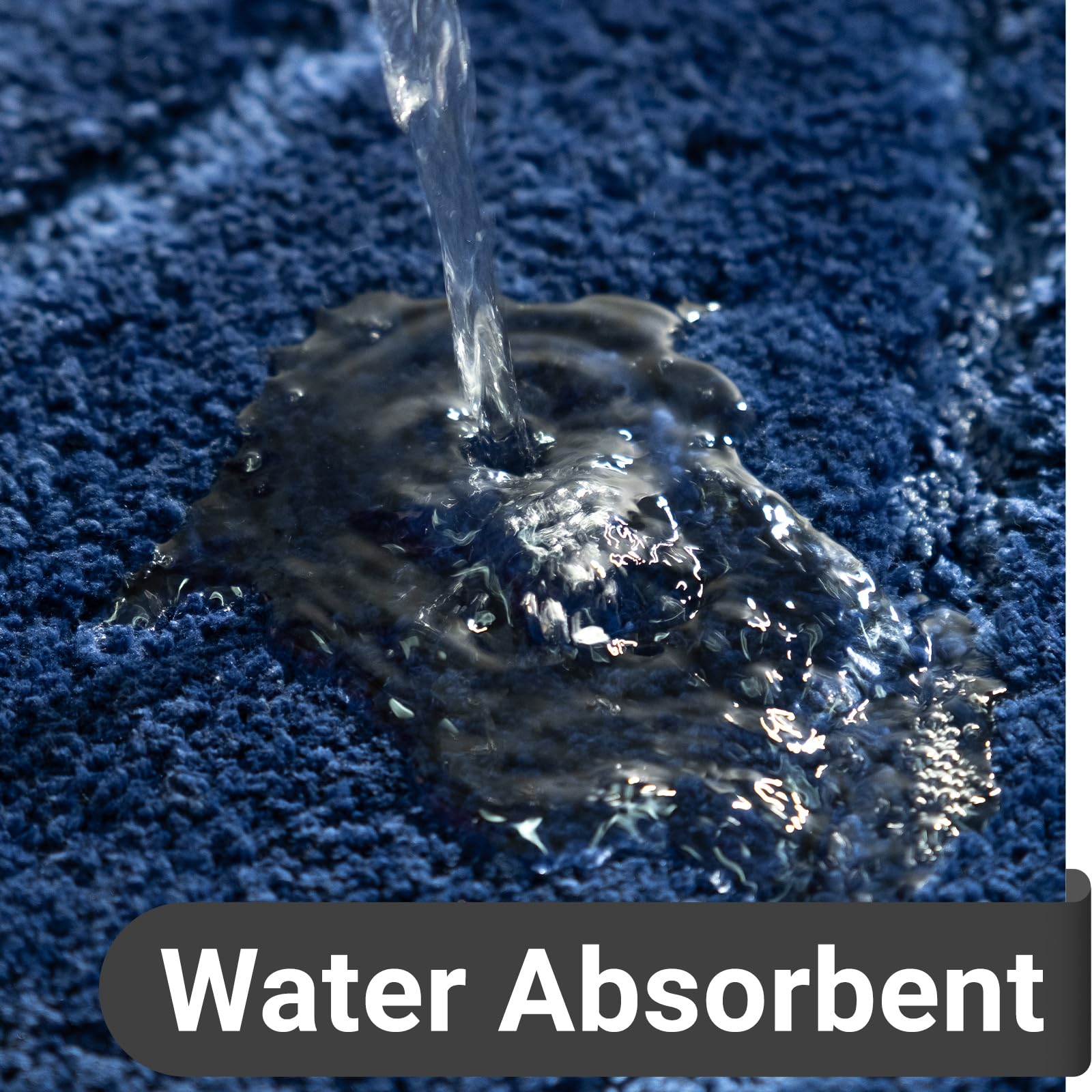 Dexde Bathroom Rugs Mat, Soft Plush Shaggy Microfiber Bath Rug, Non Slip Bath Mats For Bathroom Floor, Machine Washable Absorben