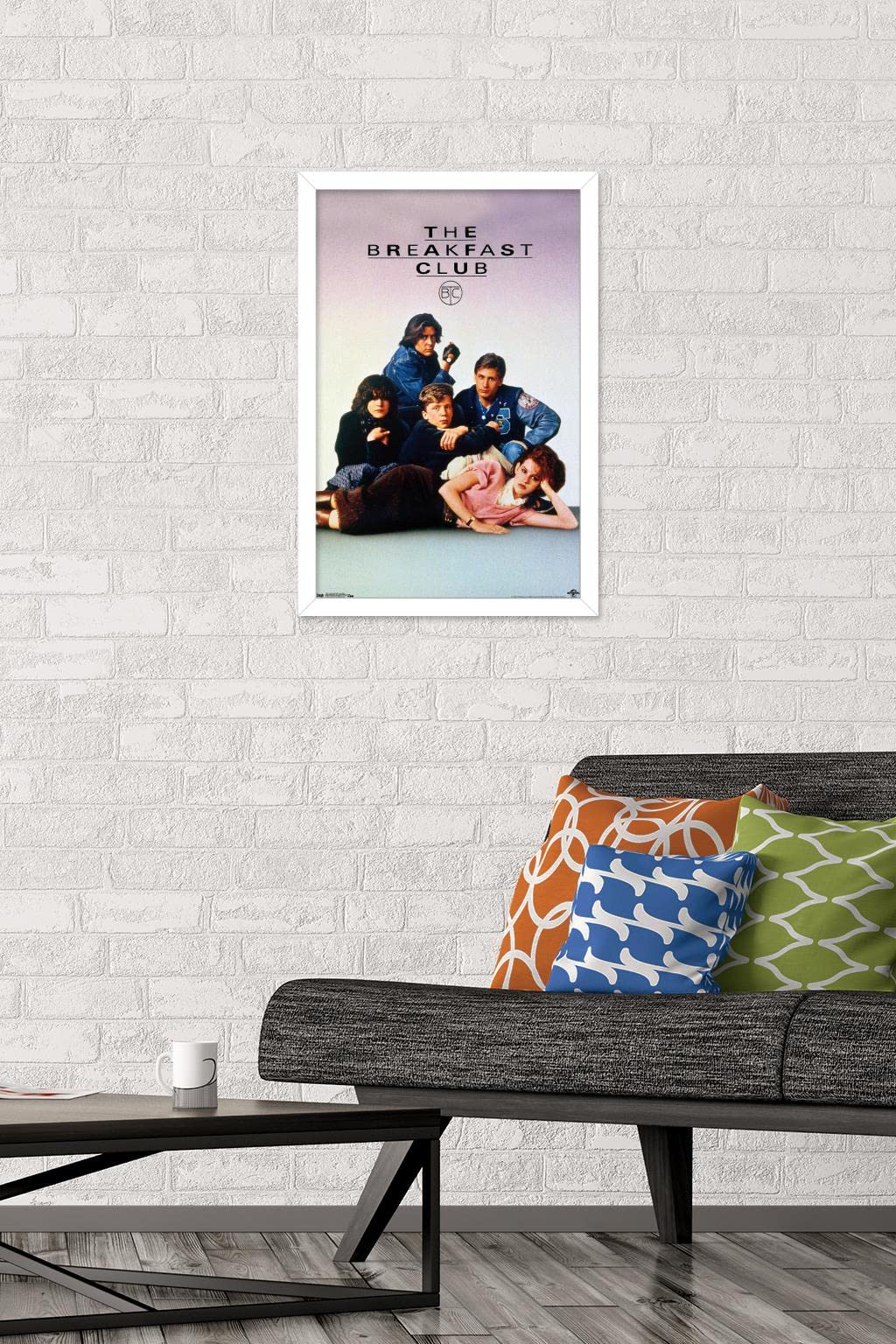 Trends International The Breakfast Club - One Sheet Wall Poster, 14.725'' X 22.375'', White Framed Version