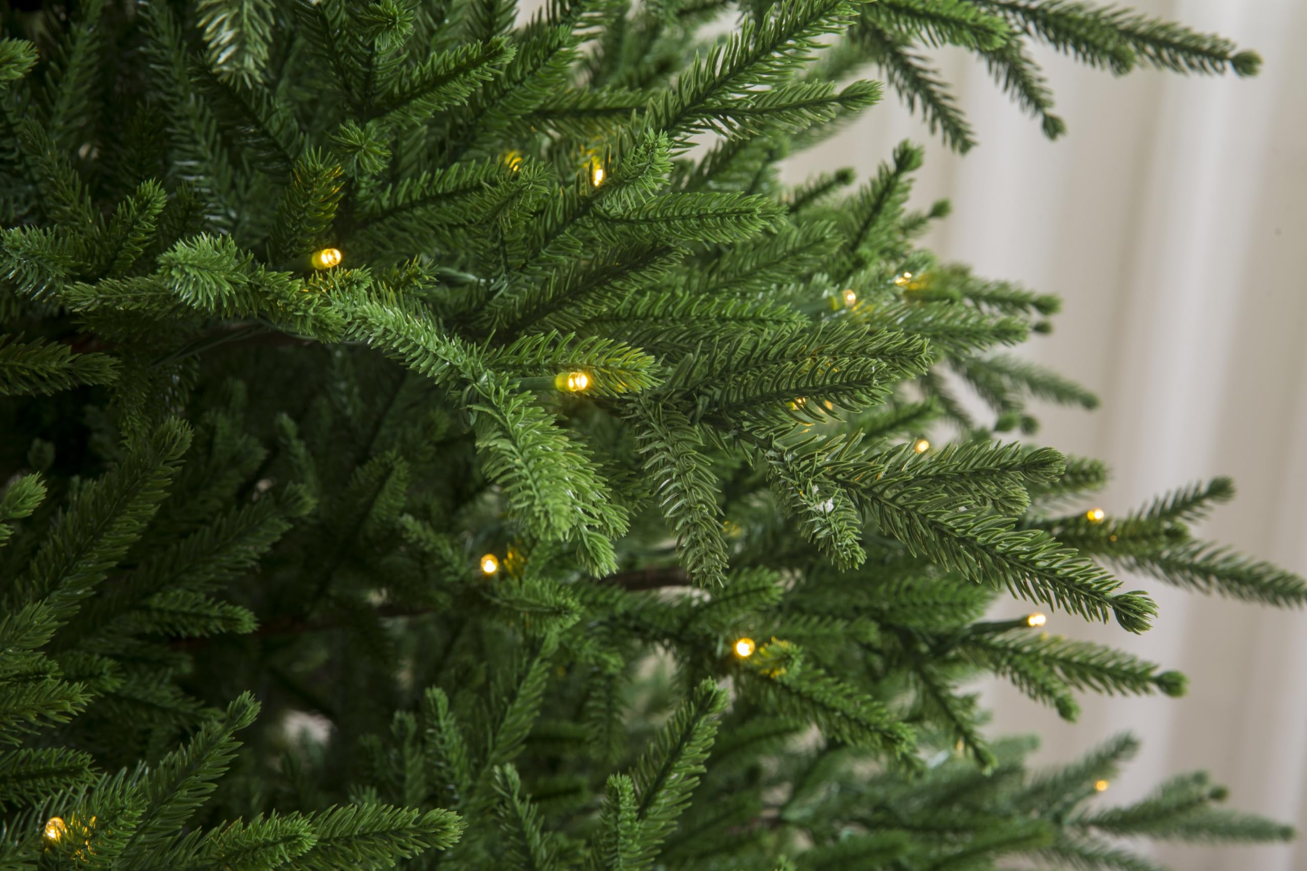 Holiday Stuff The Most Realistic Balsam Fir Christmas Tree Prelit with LED Lights (7ft)