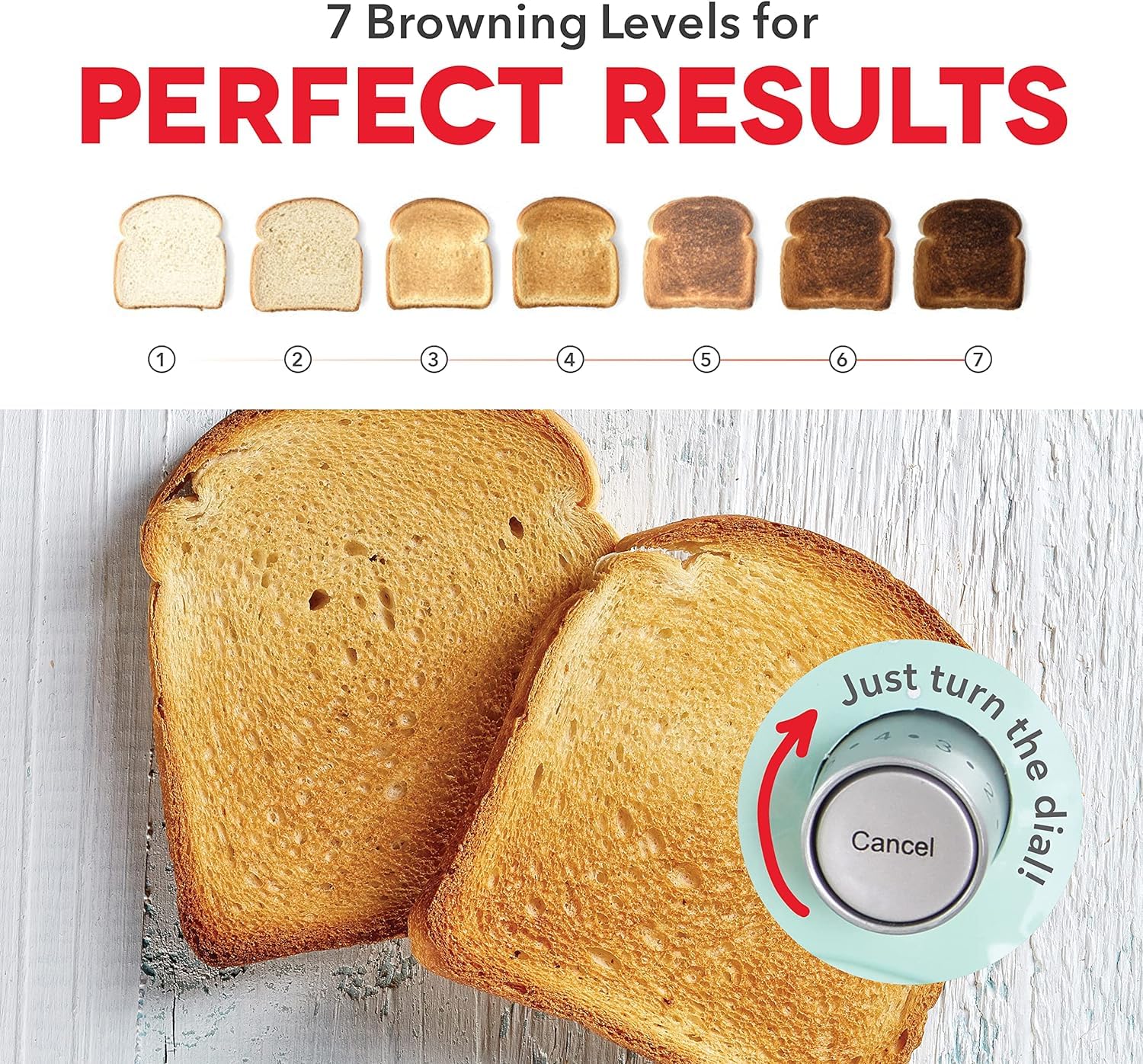 Dash Clear View Toaster - Compact Design With 7 Browning Levels & Clear-View Window, Extra-Wide Slot Large Toaster, 1-Touch Defr