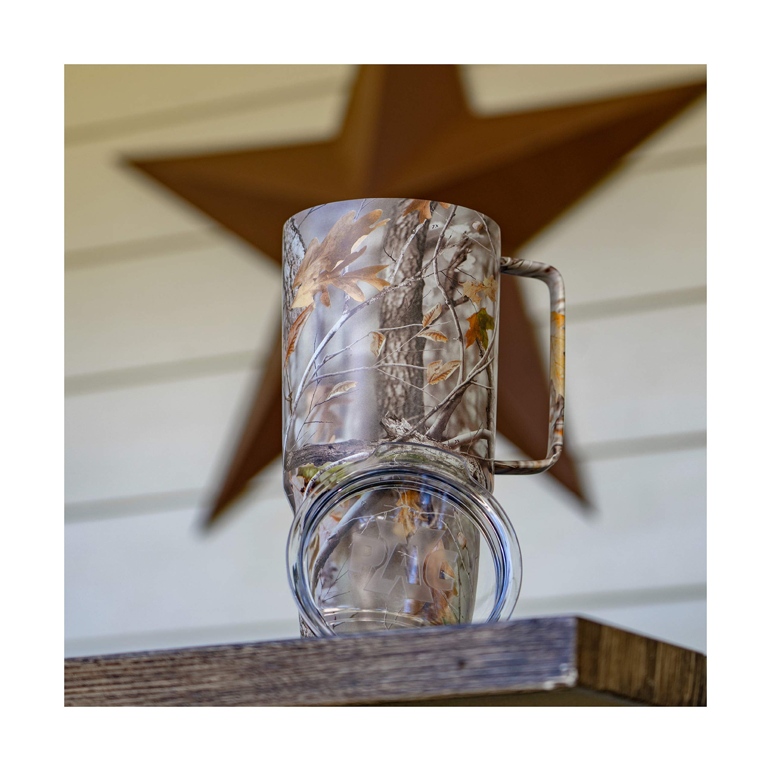 Maxam Xpac 64 Ounce Double Vacuum Wall Stainless Steel Tumbler With Lid, Stainless Steel With Handle, Camo, Fits In A 4 Inch Wid