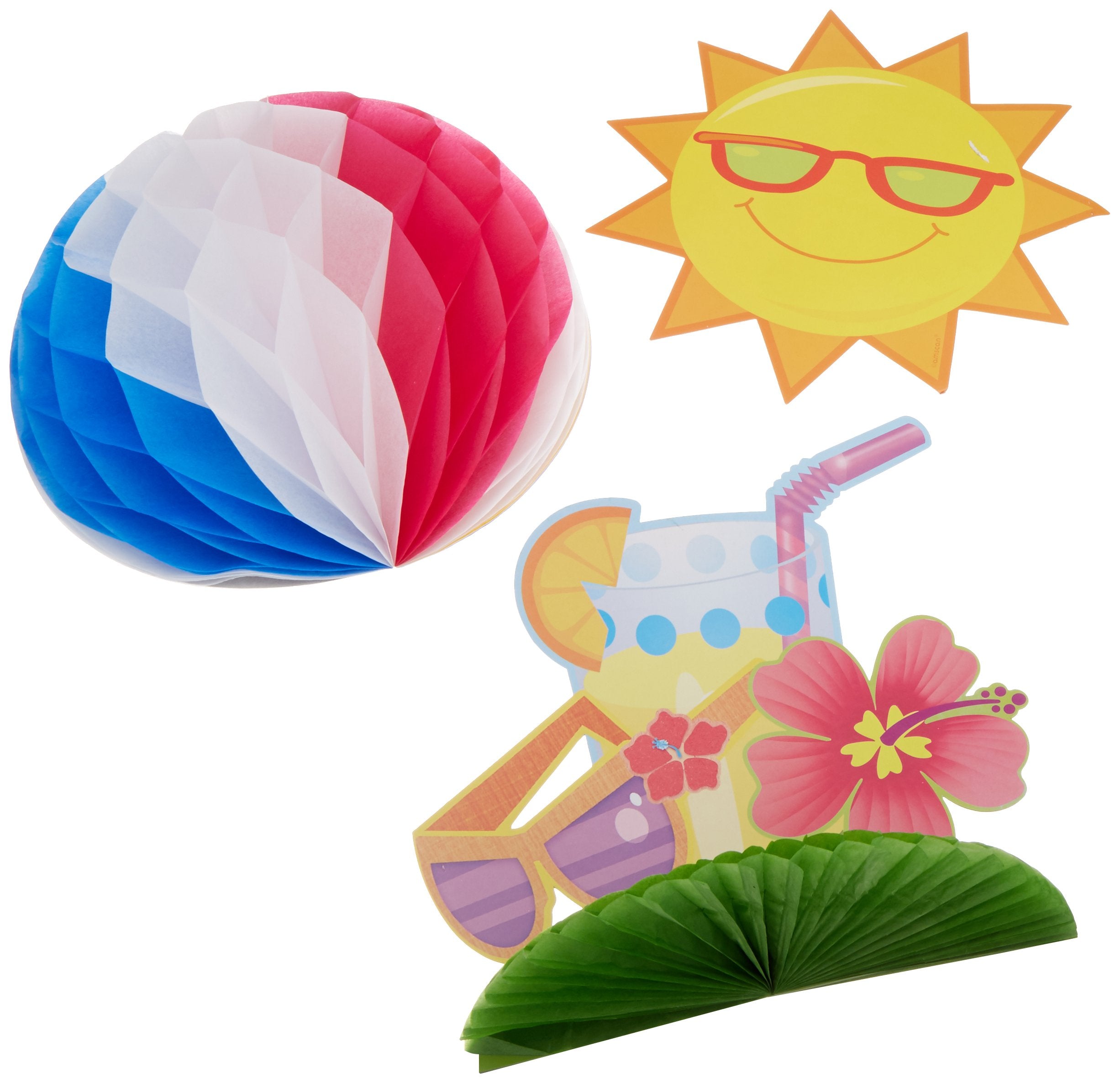 Amscan 246820 Fun In The Sun Party Decoration Kit, 1 Kit