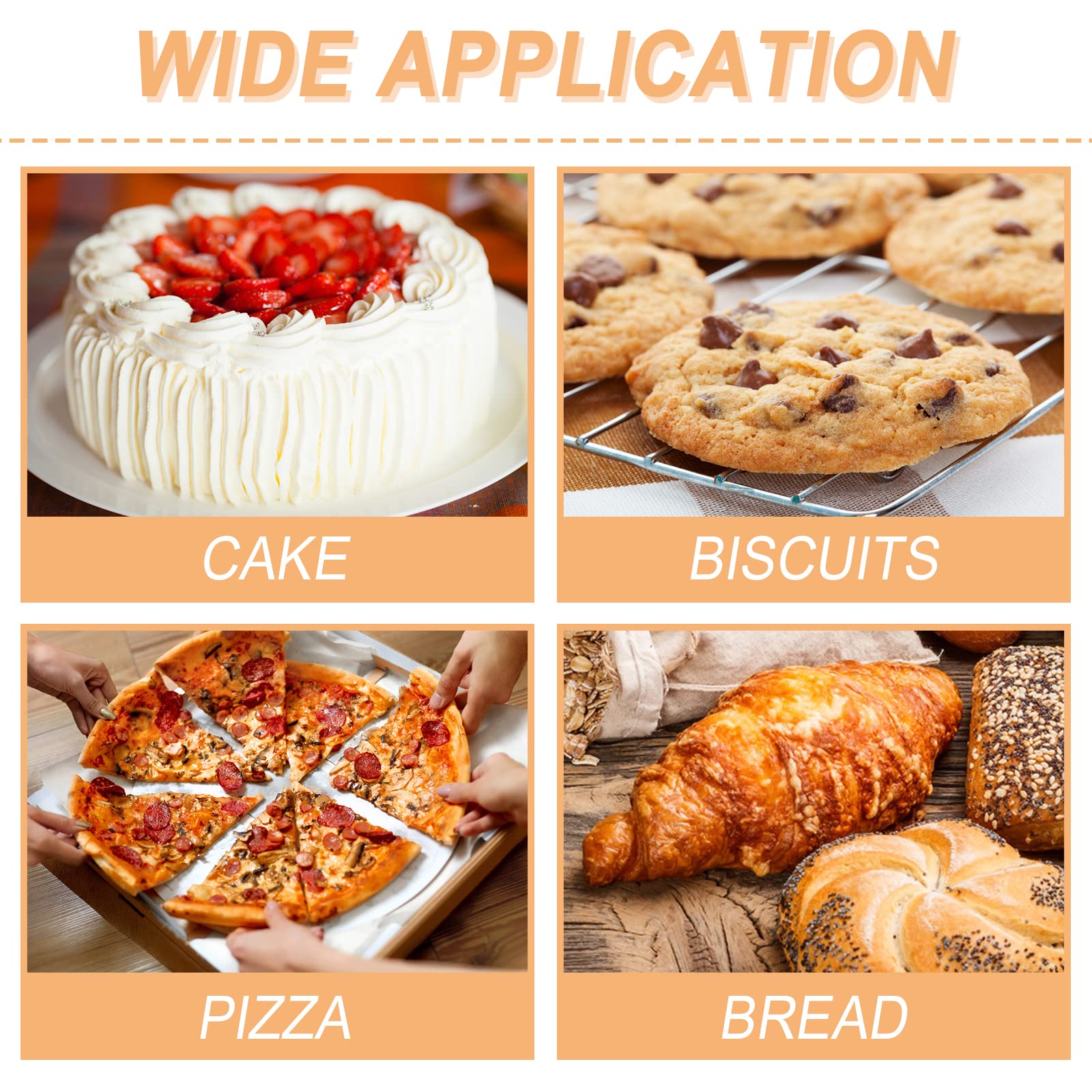 Wexpw Cake Pan Side Liners, 4In X 164Ft Parchment Paper Strips For Cake Pan Circles,Baking Parchment Paper Side Liner Roll, Whit