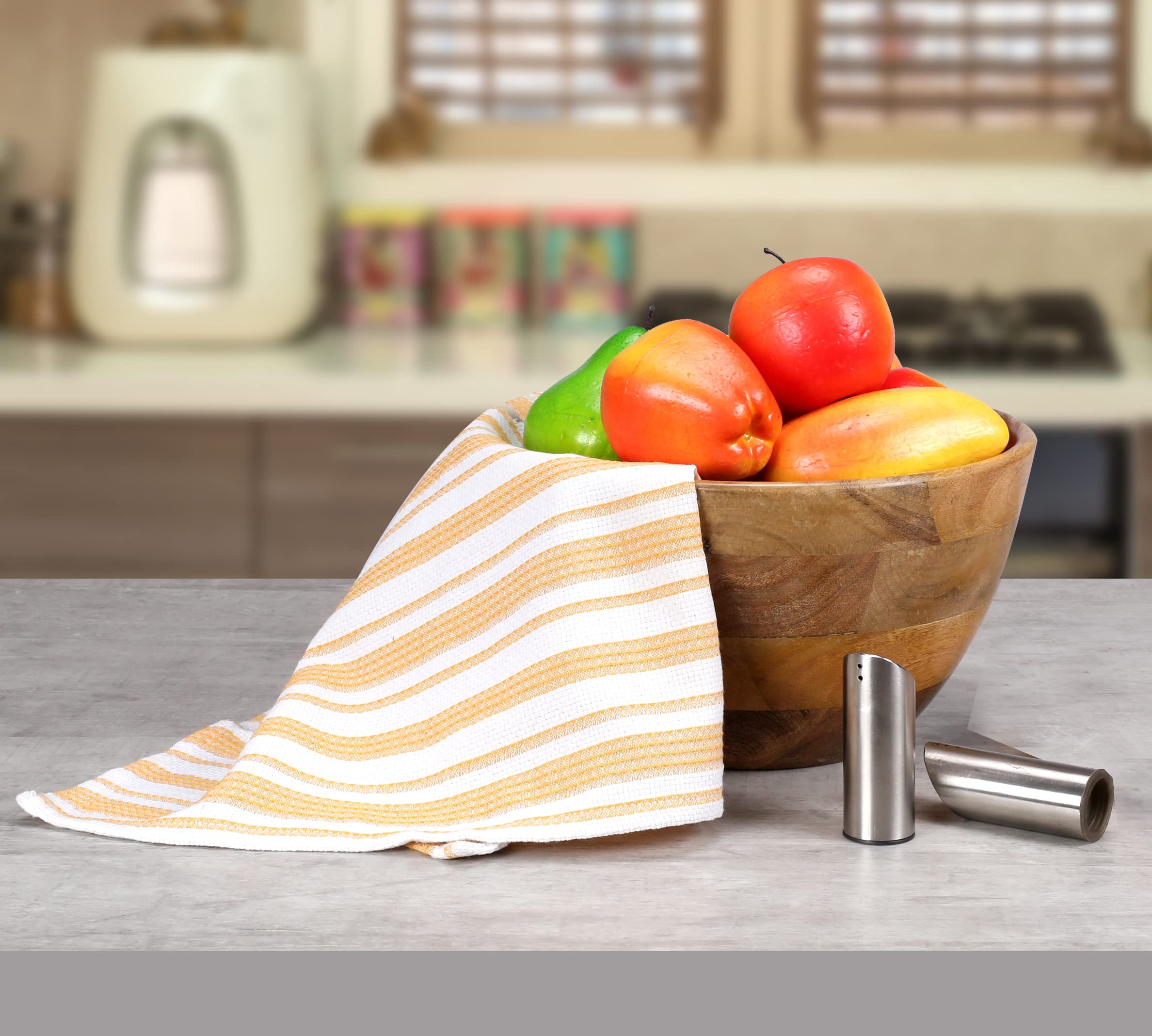 Farmhouse Vintage Kitchen Dish Towel 6 Pack, Dish Cloths, Bar Towels, Tea Towels And Cleaning Towel, Highly Absorbent And Quick
