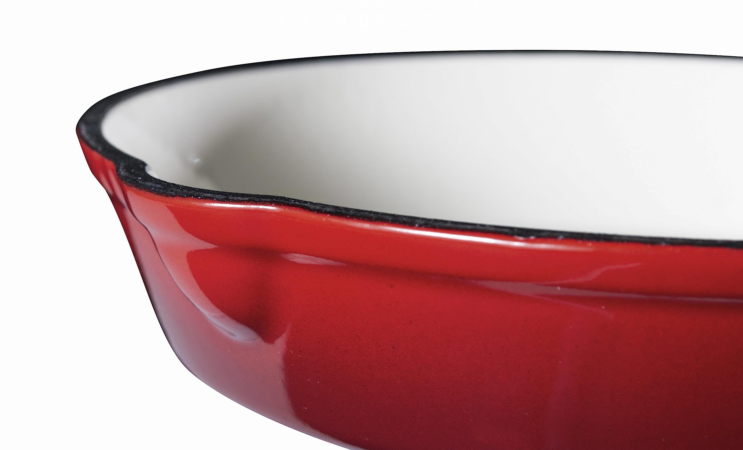 Eternal Living Enameled Cast Iron 8'' Fry Pan Red