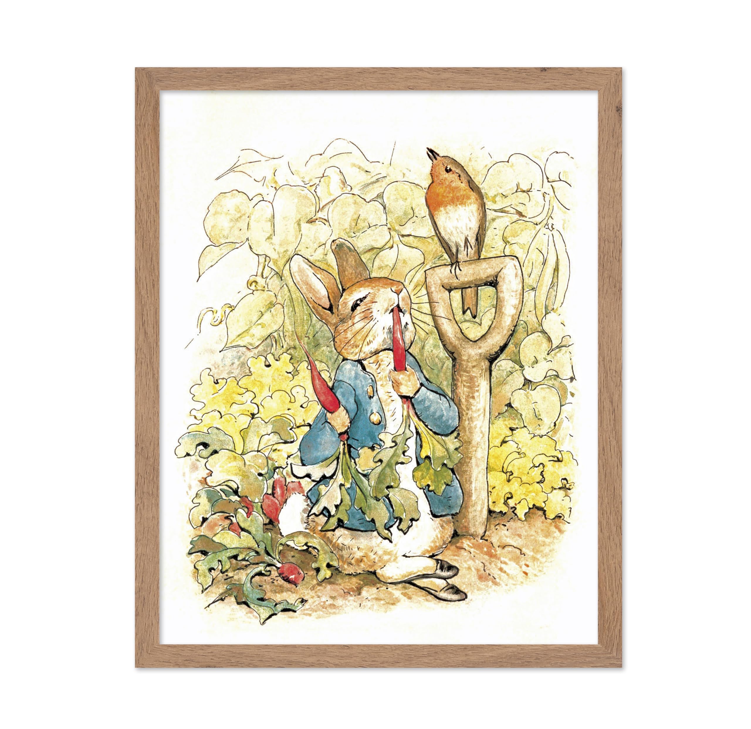Poster Master Classic Illustration Poster - Vintage Story Book Print - Gift for Artist, Friend - Peter Rabbit, Carrot, Blue Jack