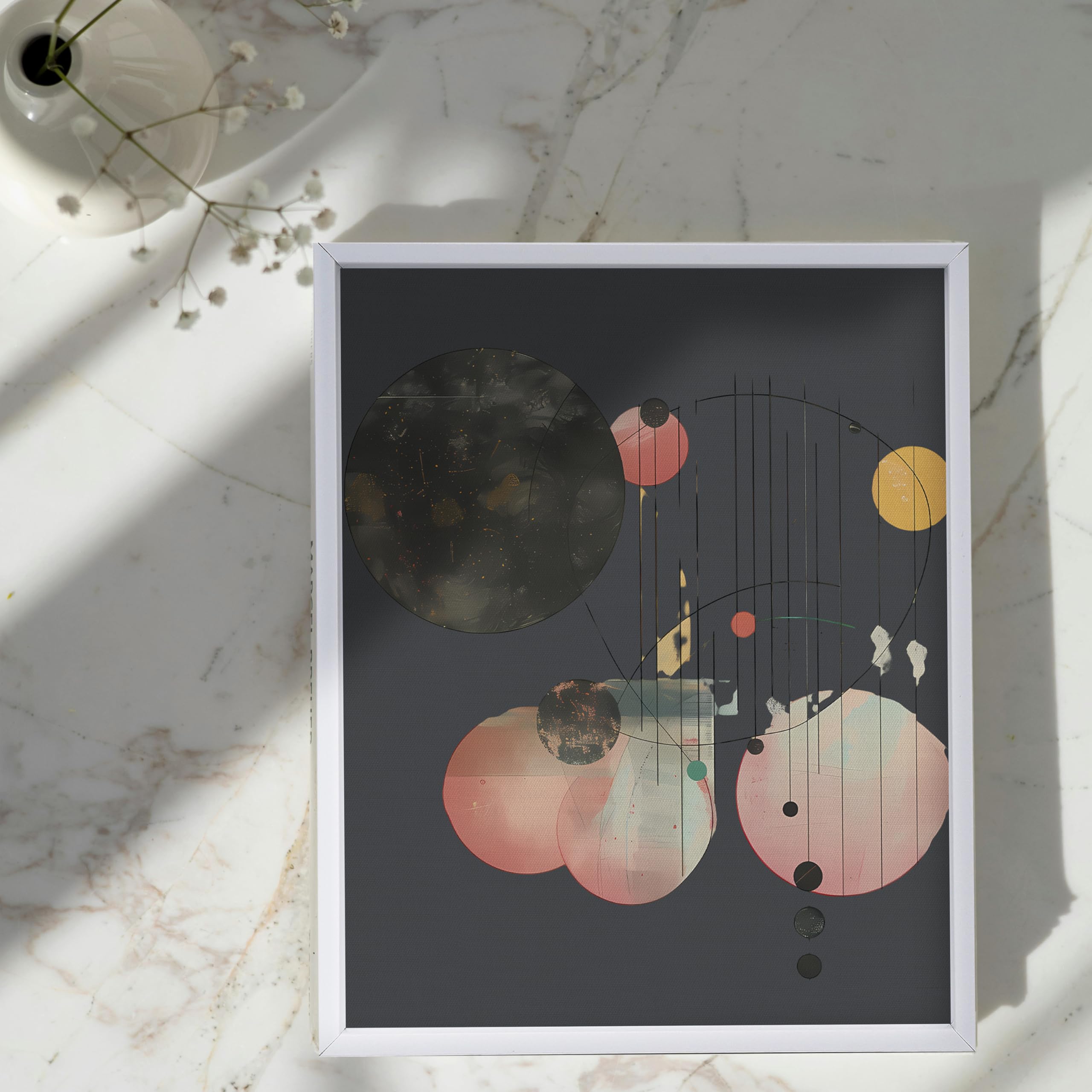 Yiviven Floater Frame For 12''X16''Canvas Painting,7/8'' Dept Canvas Floater Frame,Floater Frames,Floating Canvas Frame,Canvas F