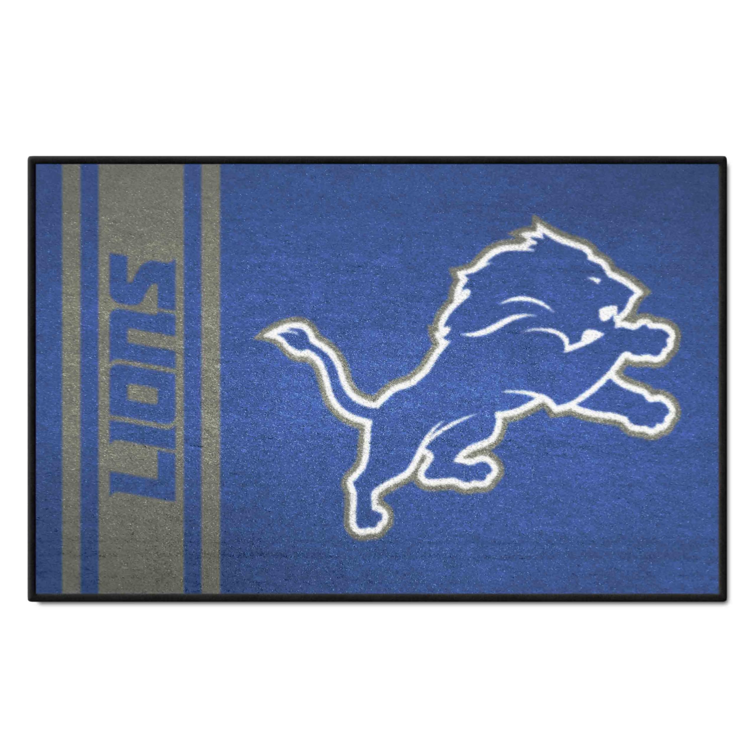 FANMATS 8241 NFL - Detroit Lions Starter Mat Accent Rug - 19in. x 30in. | Sports Fan Home Decor Rug and Tailgating Mat Uniform D