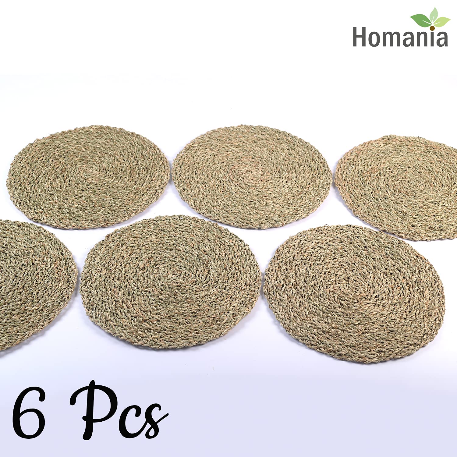 Table Mats Set Of 4, Round Placemats, Farmhouse Placemats Set Of 4, Boho Placemats, Straw Placemats, Rattan Chargers For Dinner