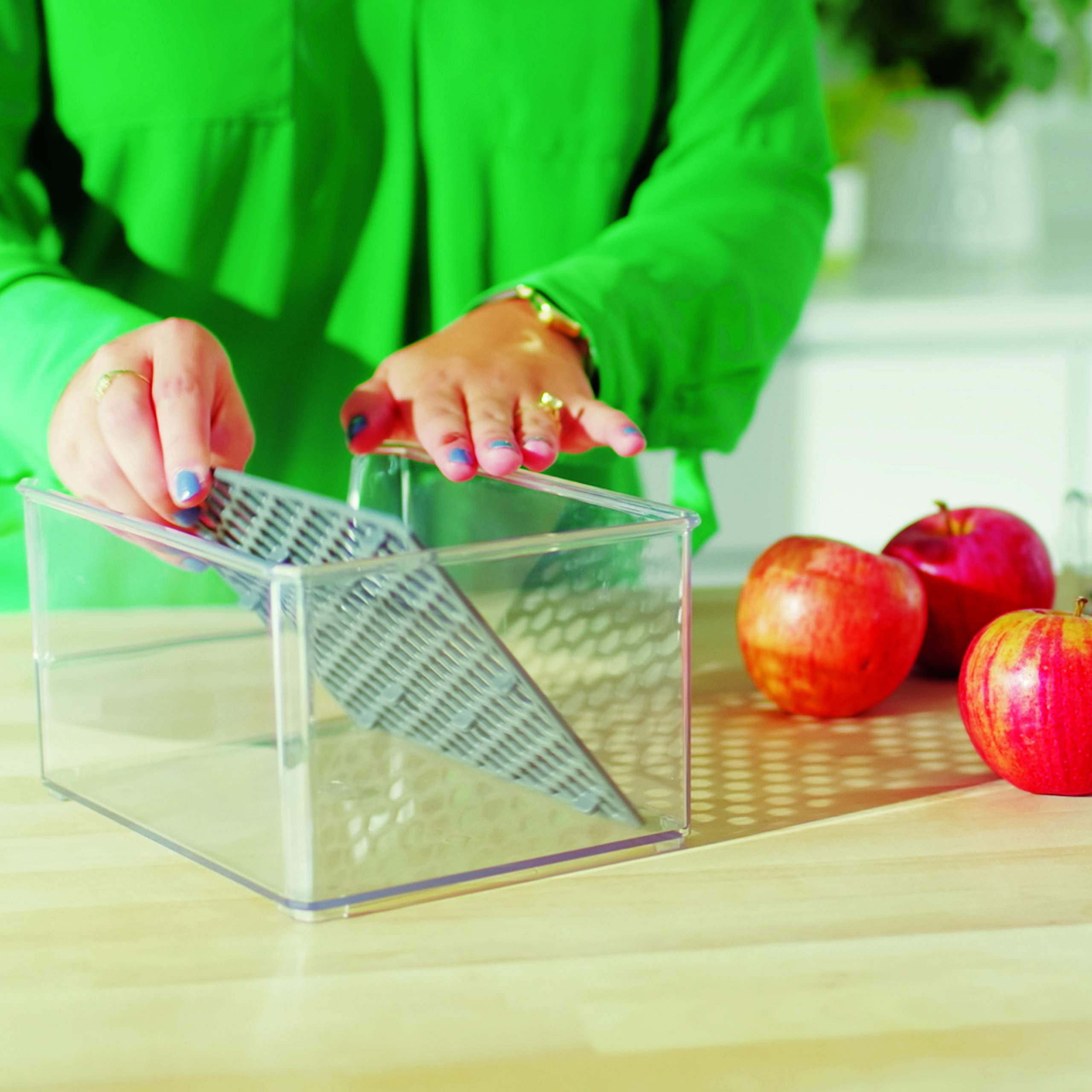 Spectrum Diversified Hexa In-Fridge Large Refrigerator Bin For Storage And Organization Of Fruit Vegetables Produce And More, 15