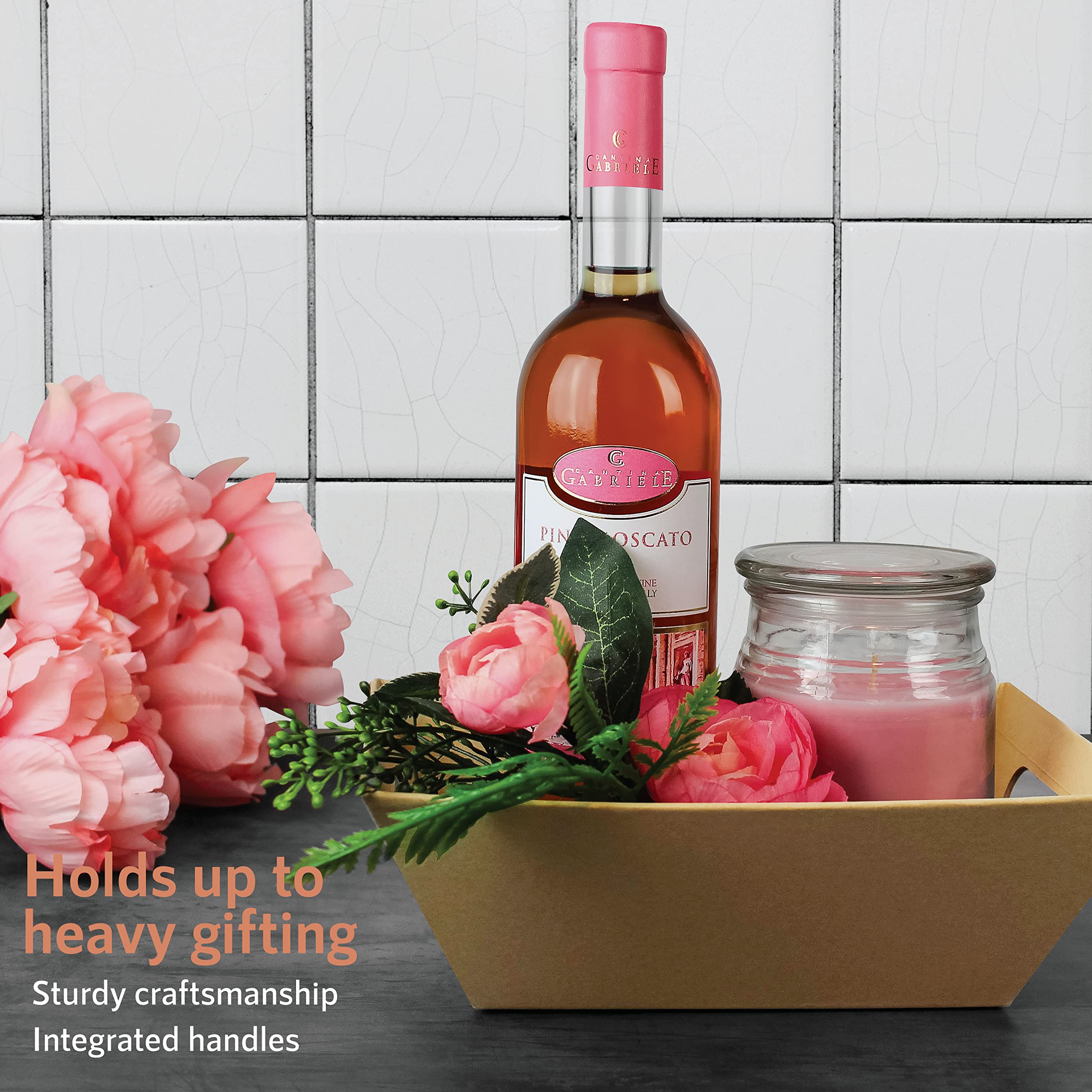 [20 PK] Bulk 8x10    Empty Baskets For Gifts| Shelf Baskets For Organizing, Storage, Display| Basket For Snacks, Produce, Servin