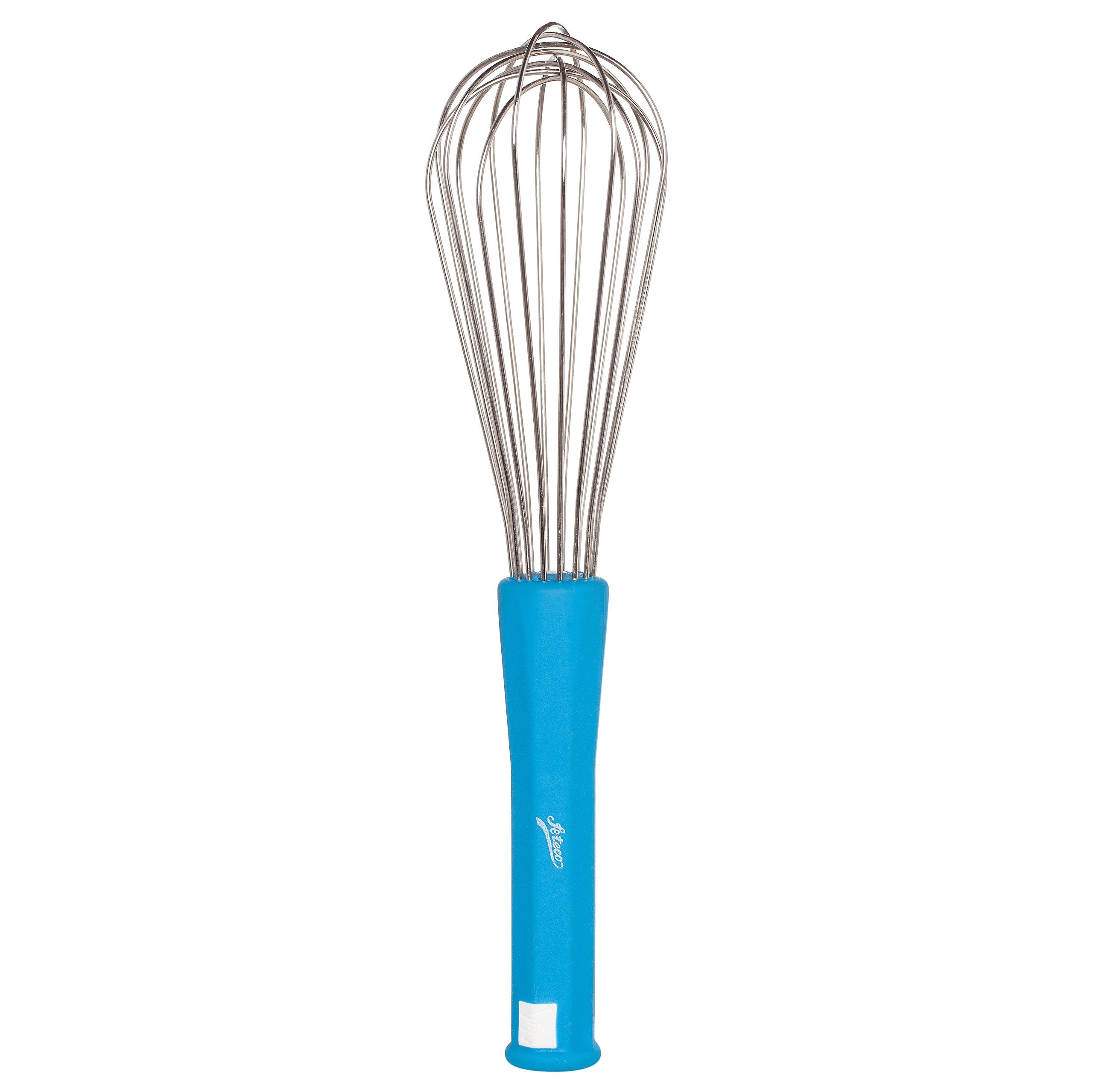 Ateco Professional 9.5-Inch Whisk, Stainless Steel Tines And Non-Slip Handle