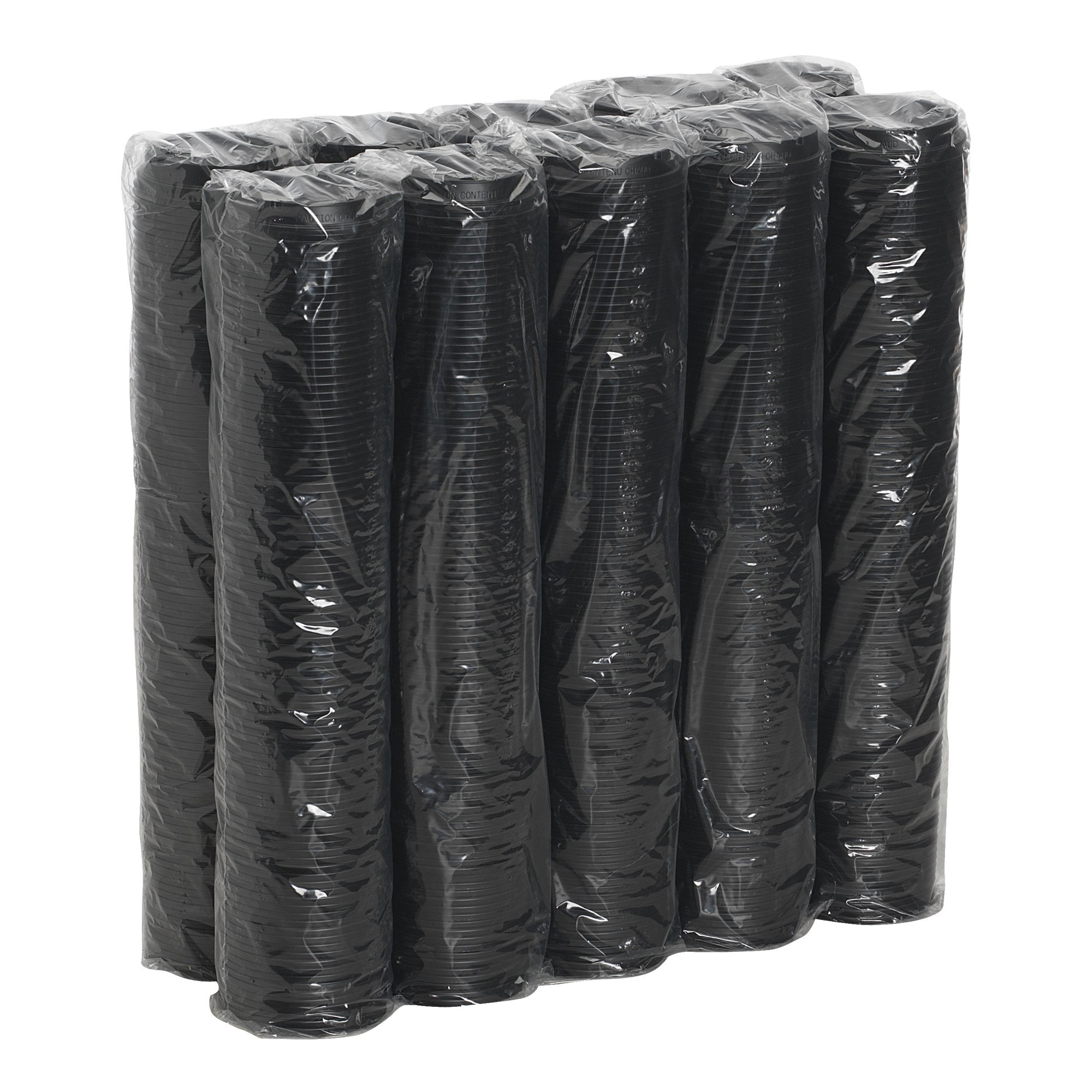Georgia Pacific Dixie 10-16 oz. Dome Hot Coffee Cup Lids by GP PRO (Georgia-Pacific)  Black  D9542B  1 000 Count (100 Lids Per Sleeve  10 Sleeves Per Case)  Large