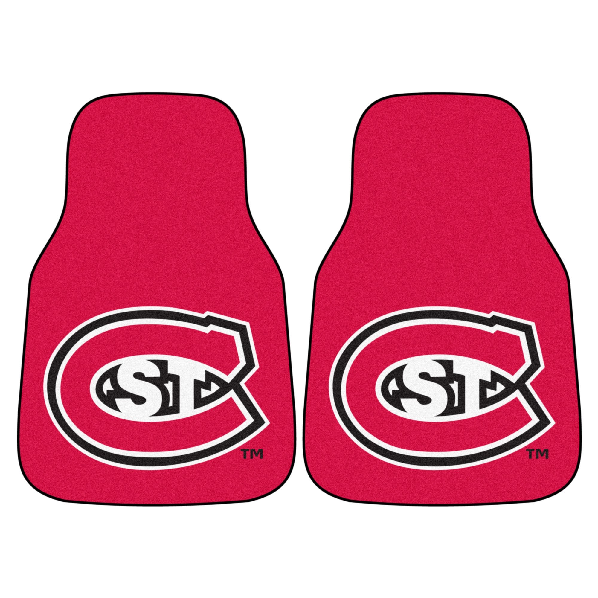 NCAA 2 Piece Novelty Car Mats NCAA Team: Saint Cloud State