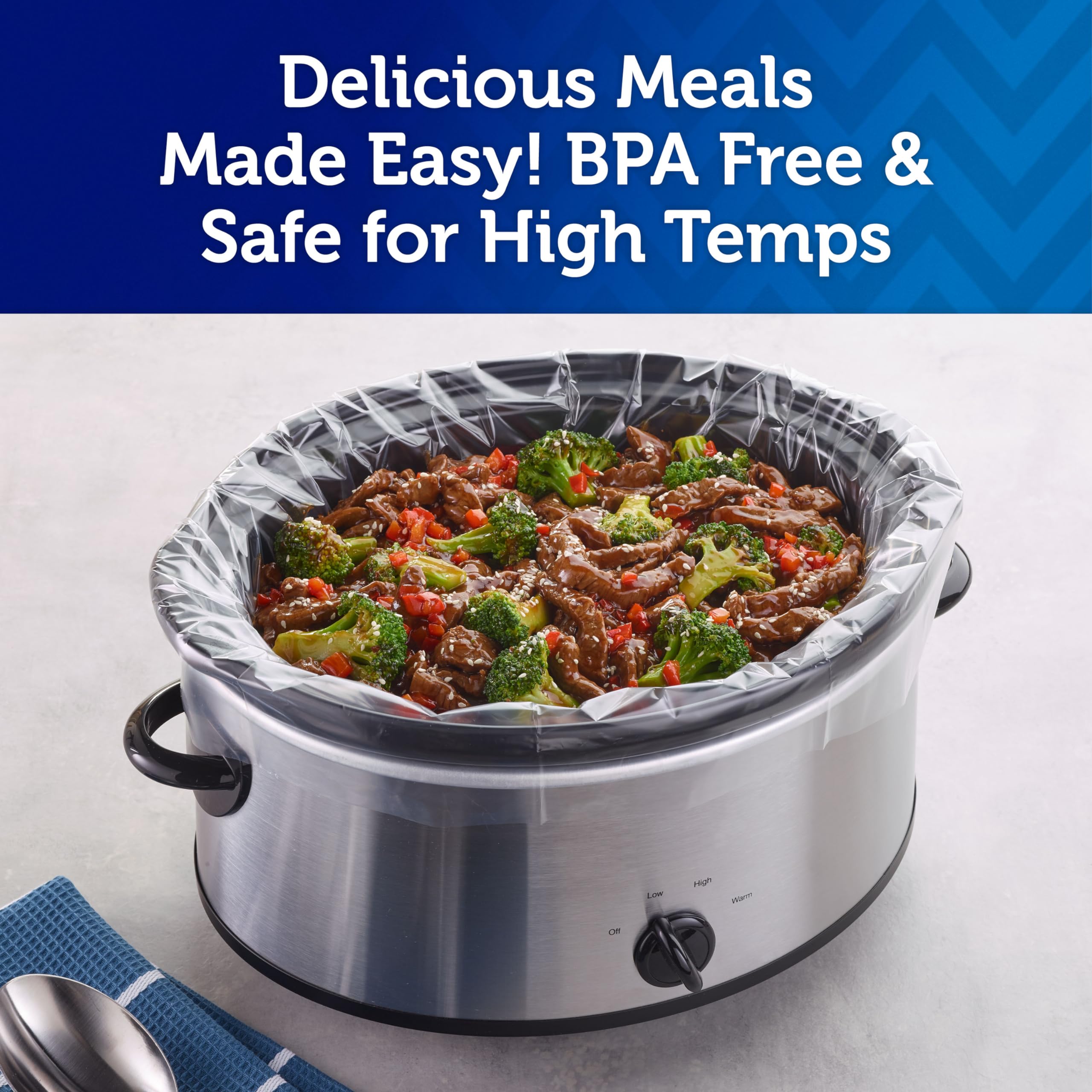 Reynolds Kitchens Slow Cooker Liners  Regular (Fits 3-8 Quarts)  4 Count (Pack of 12)  48 Total