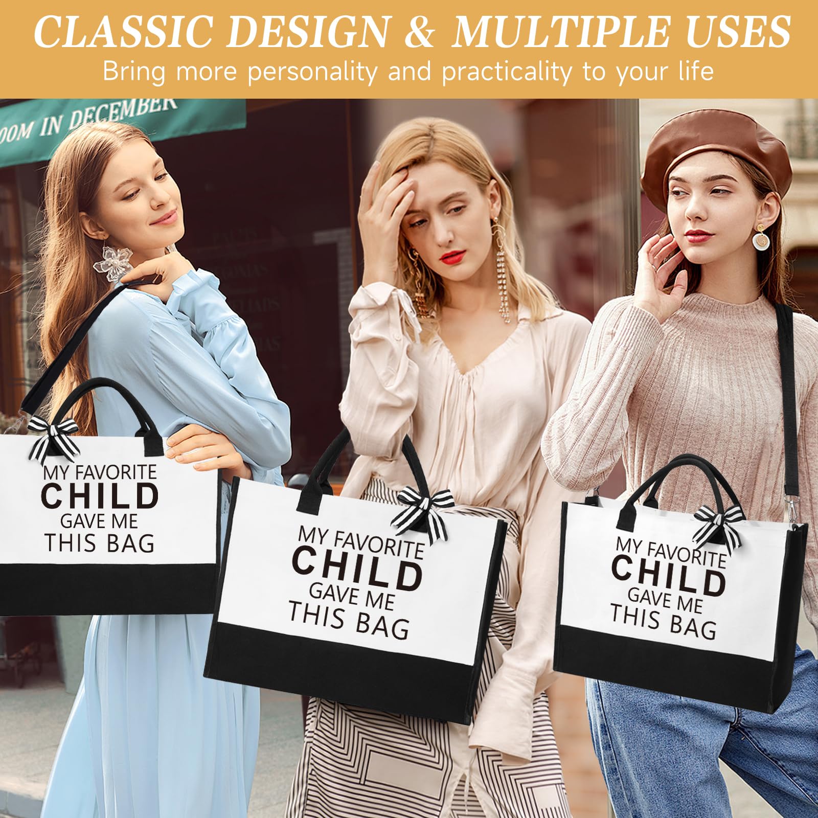 iAOVUEBY Mom Birthday Gifts, Mothers Day Gifts for Mom, 16 Oz Glass Cup Tote Bag Makeup Bag Gift Basket for Moms from Daughter S