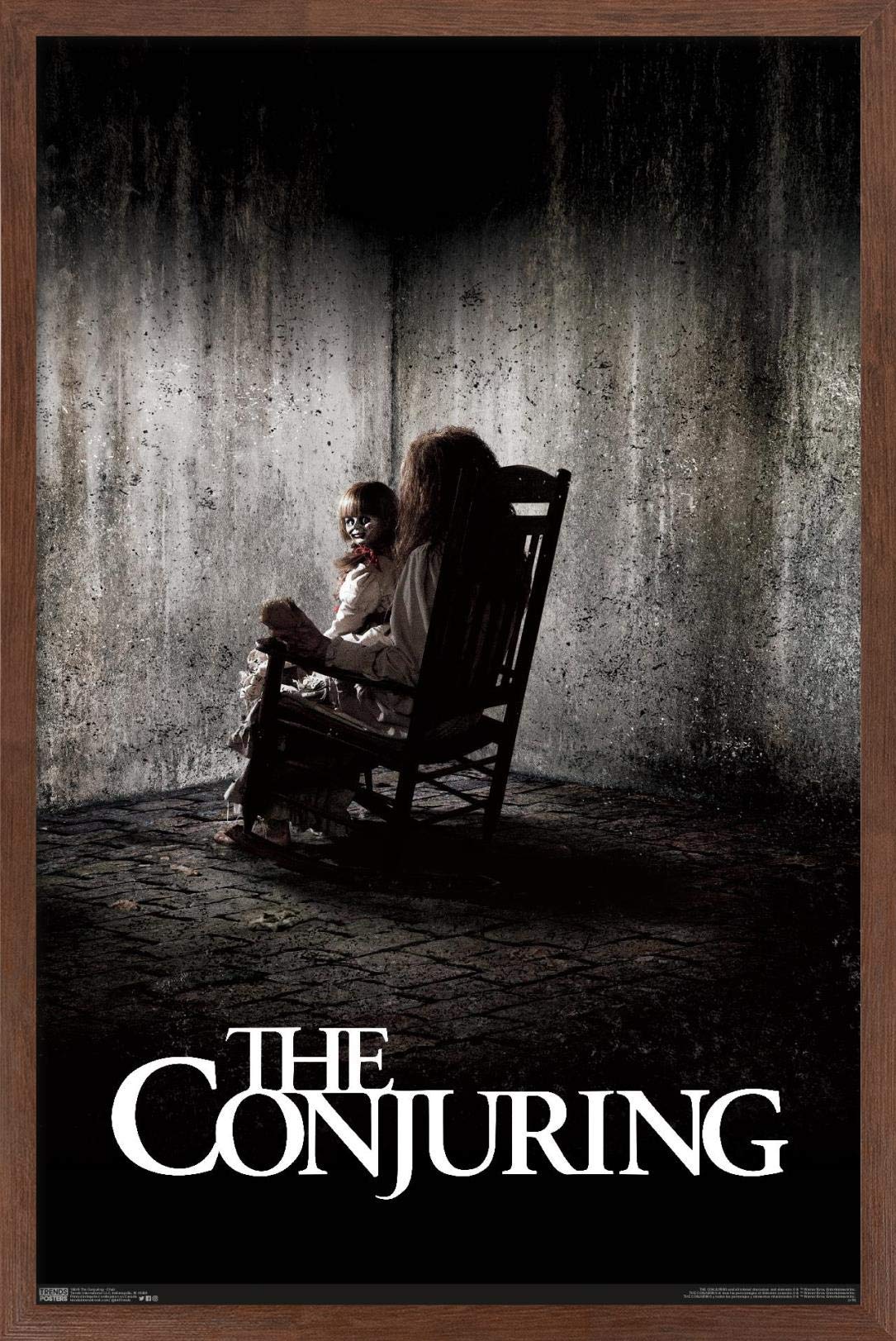 Trends International The Conjuring - Chair Wall Poster, 14.725'' X 22.375'', Mahogany Framed Version