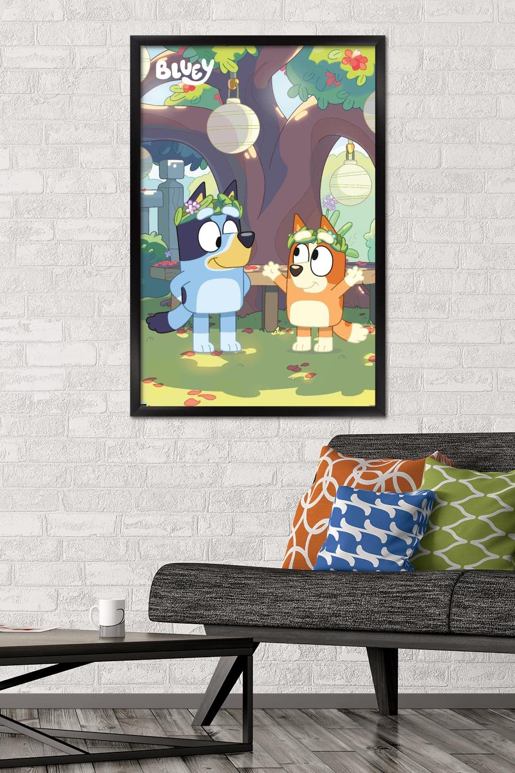 Trends International Bluey - Duo Wall Poster, 22.37'' X 34.00'', Black Framed Version