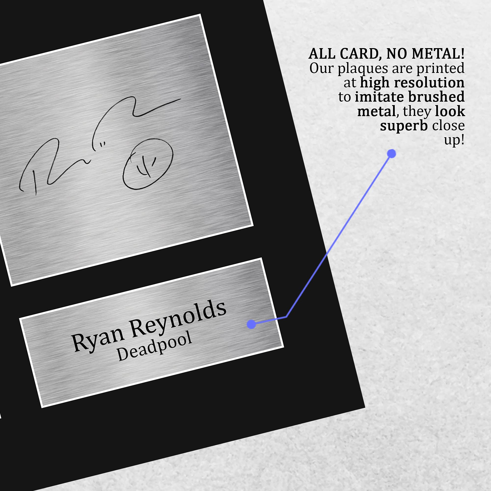 Hwc Trading Ryan Reynolds Gift Printed Autograph Deadpool Gifts Print Photo Picture Display - Us Letter Size