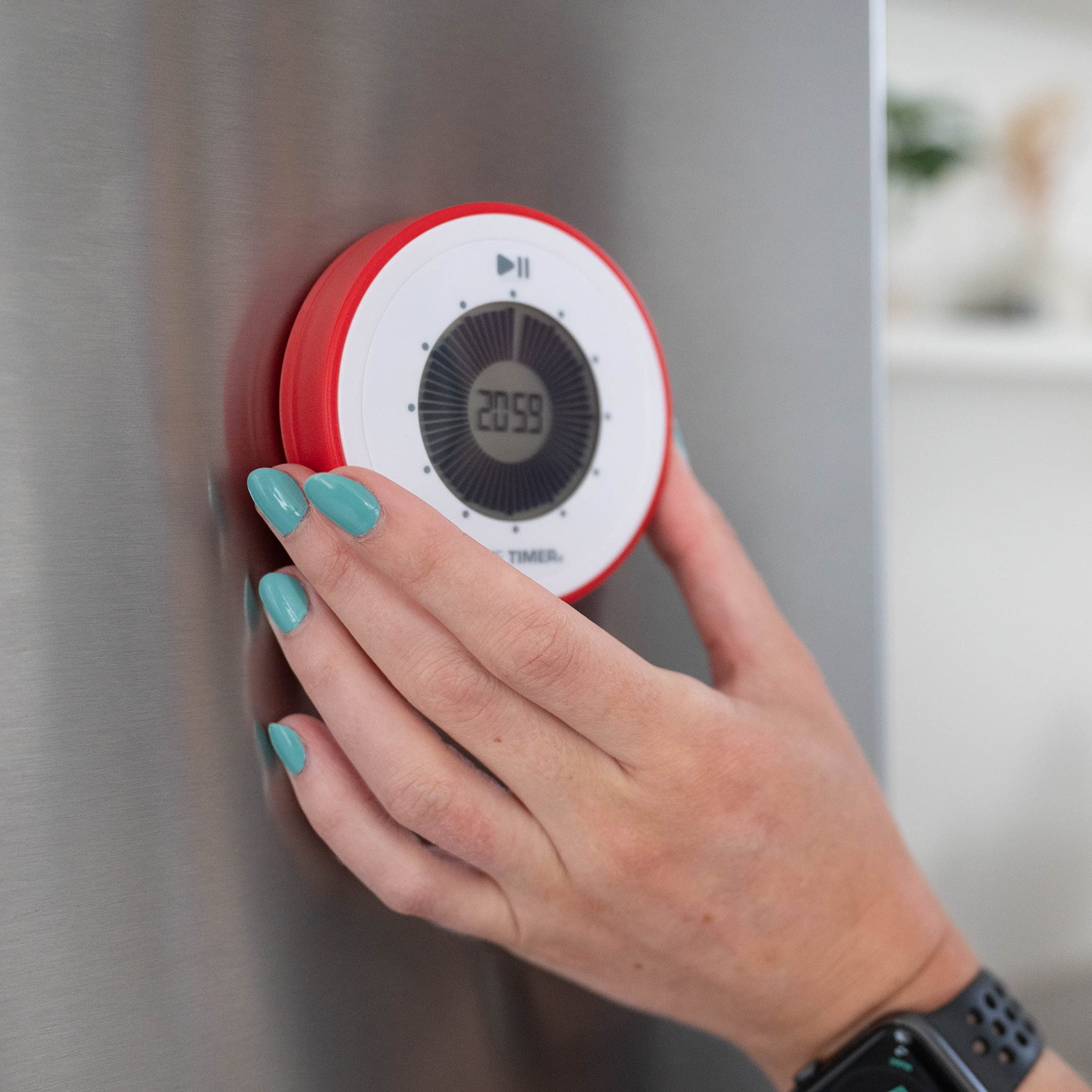 Time Timer Twist 90-Minute Digital Countdown Clock - For Kids Classroom Learning, Homeschool Study Tool, Teachers Desk Clock, Ex