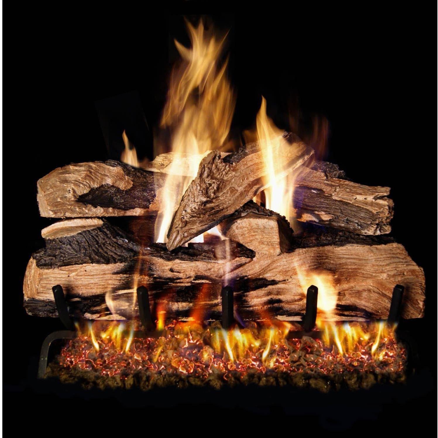 Peterson Real Fyre 24-inch Split Oak Designer Plus Gas Logs (Logs Only  No Burner)