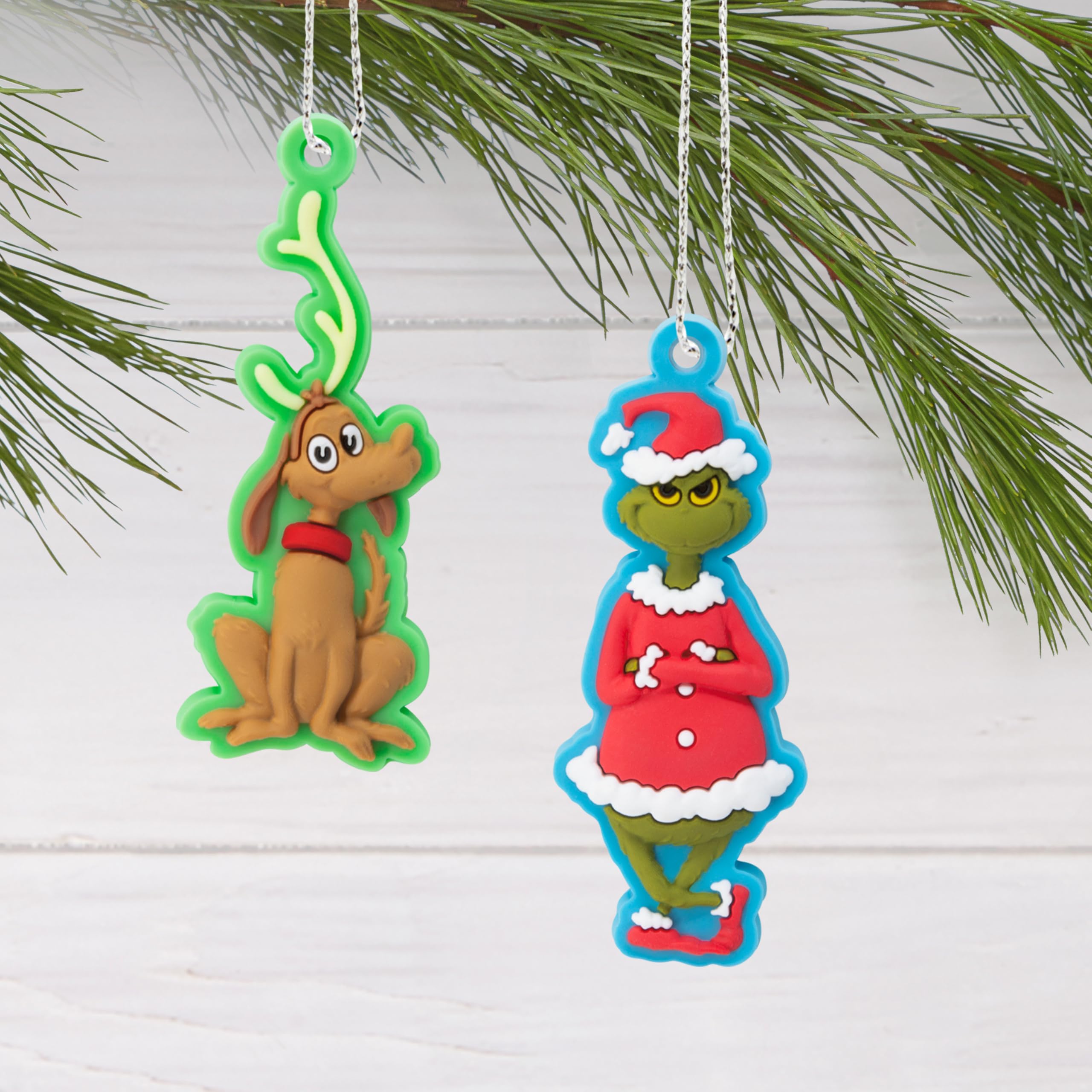Hallmark Dr. Seuss s How The Grinch Stole Christmas! Mini Christmas Tree Topper and Ornaments, Set of 5