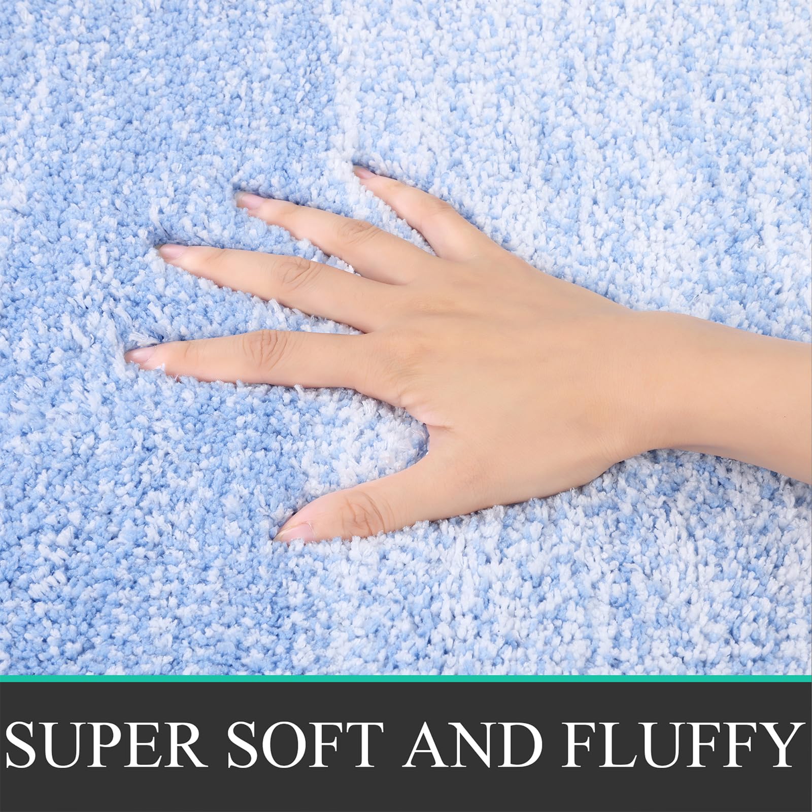 Bsmathom Bath Rug Set 4 Piece With Toilet Lid Cover And Rug Set, Absorbent Bath Rugs Non Slip Washable, Soft Shaggy Machine Wash