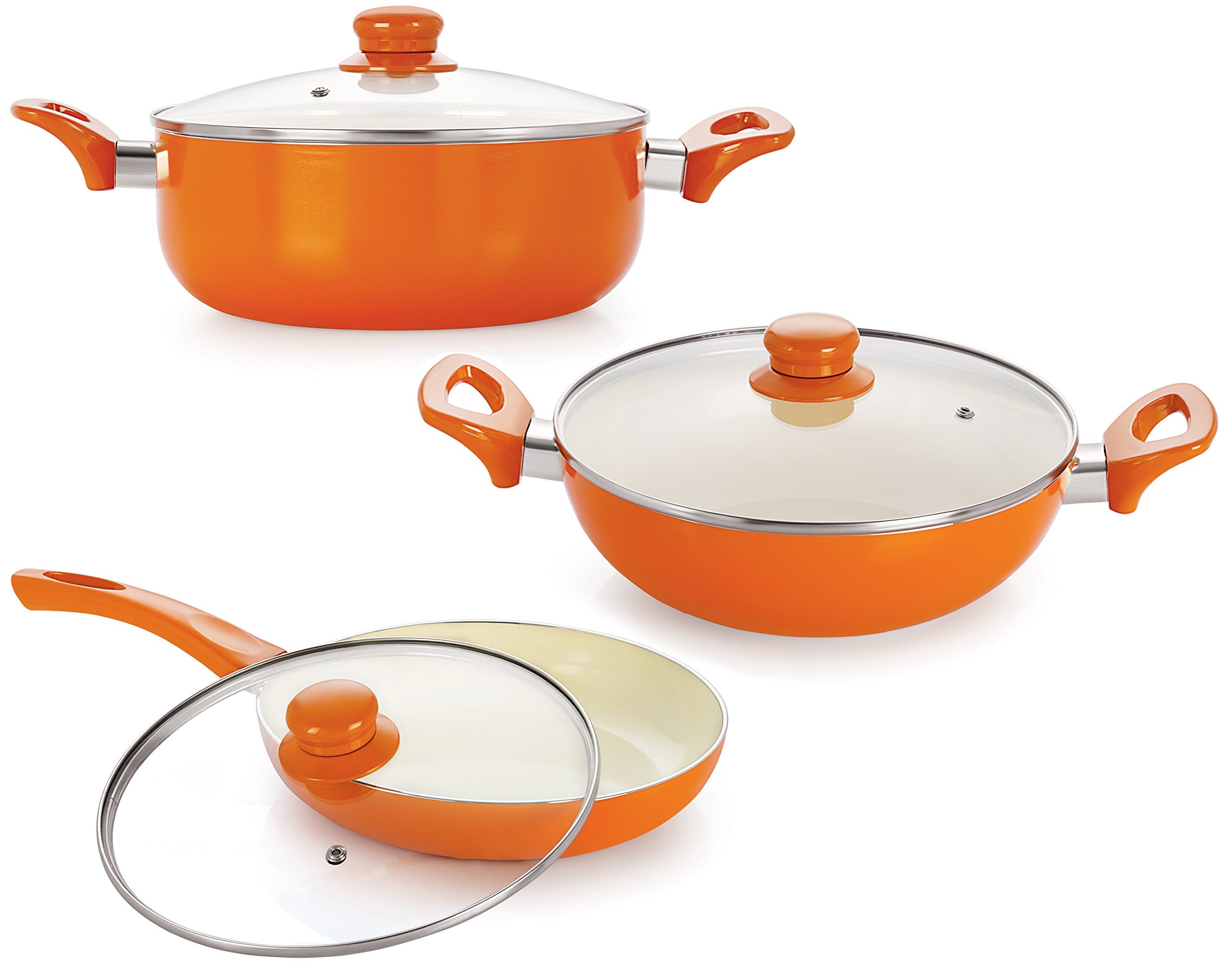 Nirlonaluminium NonStick Electric Stovetop Compatible Cookware Combo Set