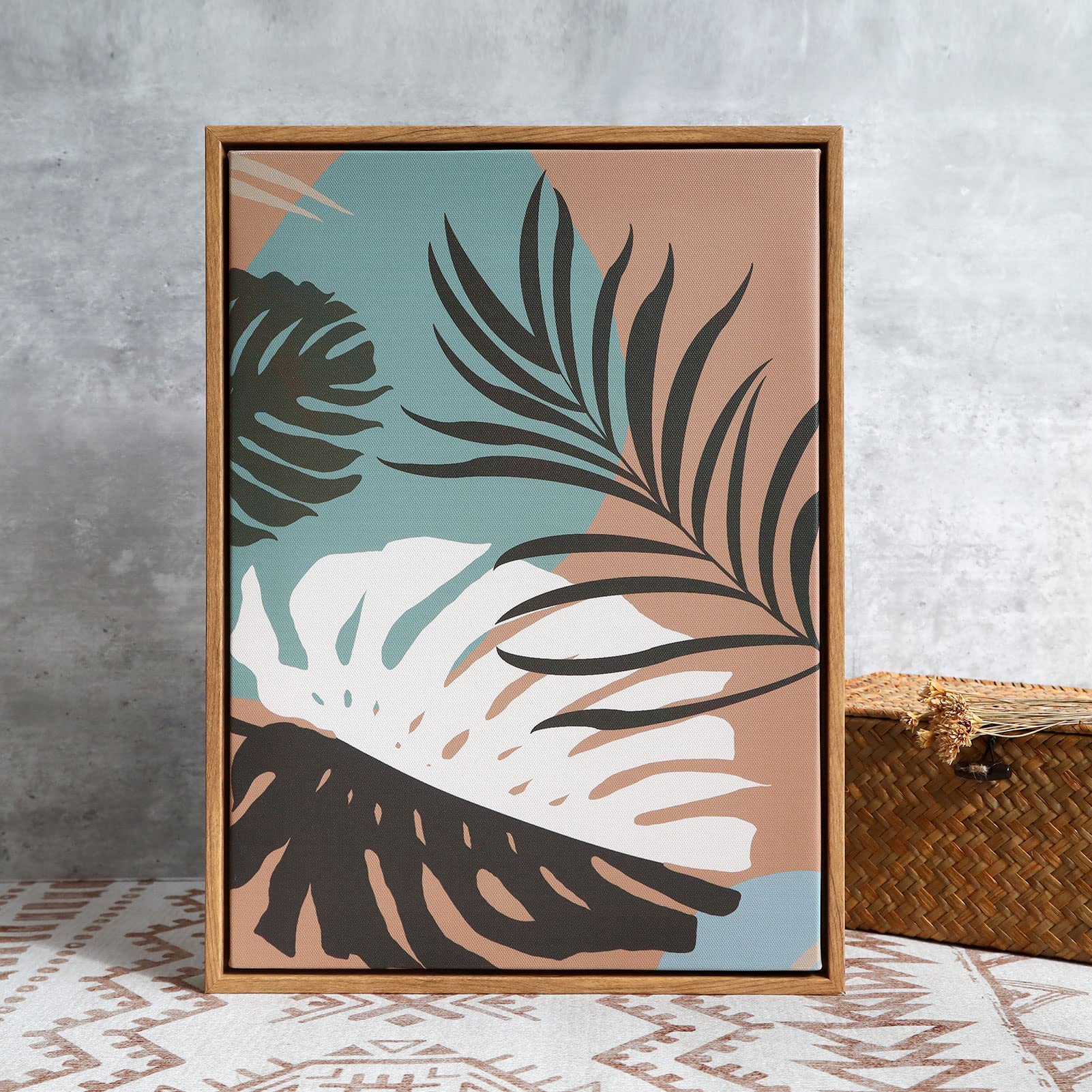 Folkor Floating Frame For 8X16 Inch Canvas Painting With 0.6-0.8'' Deep, 2 Pack Canvas Floater Frame Living Room Decor, Wall Art