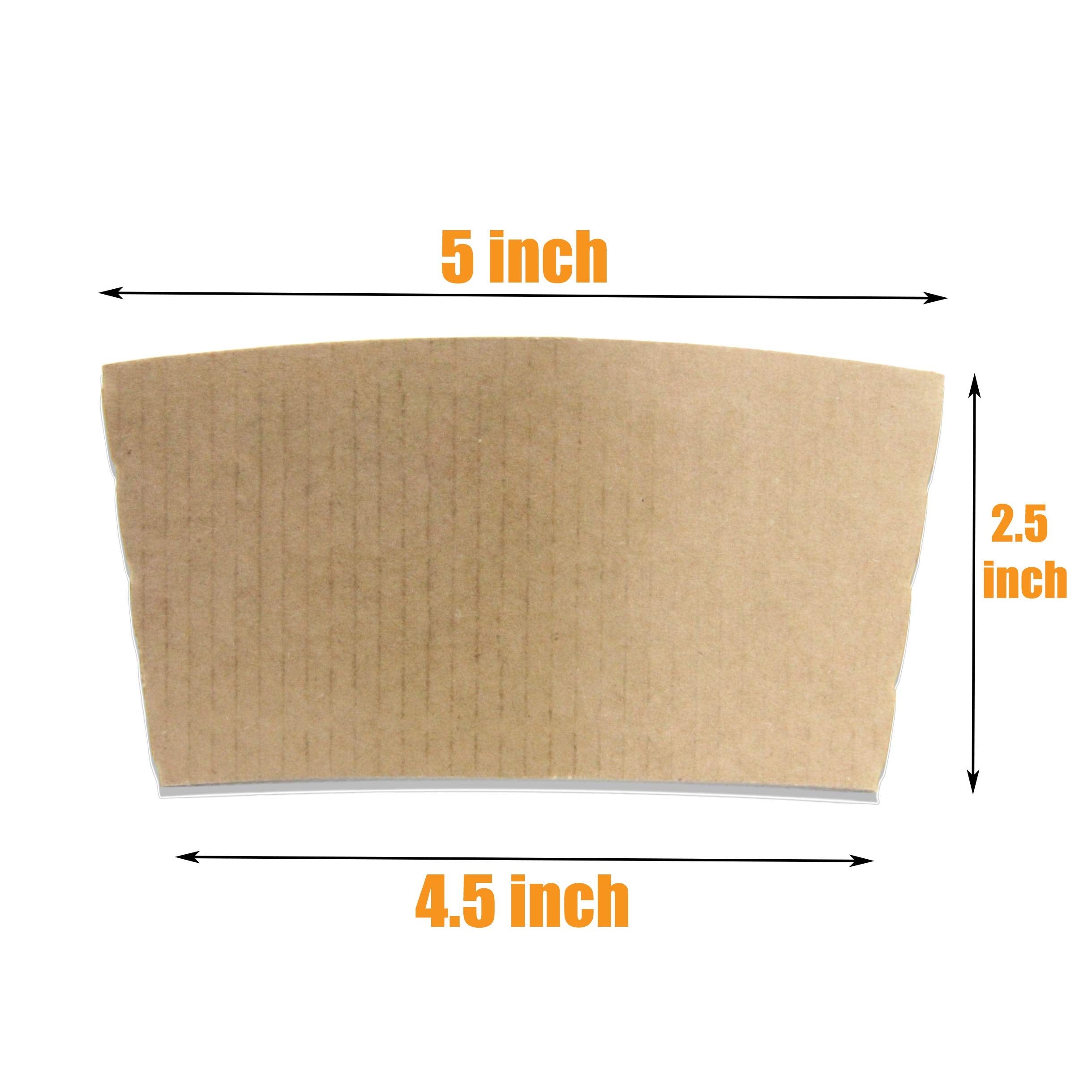 Fmp Brands [1000 Pack] Kraft Coffee Cup Sleeves Disposable For Hot Drinks, Durable Corrugated Cardboard Cup Sleeves For 12-24 Oz