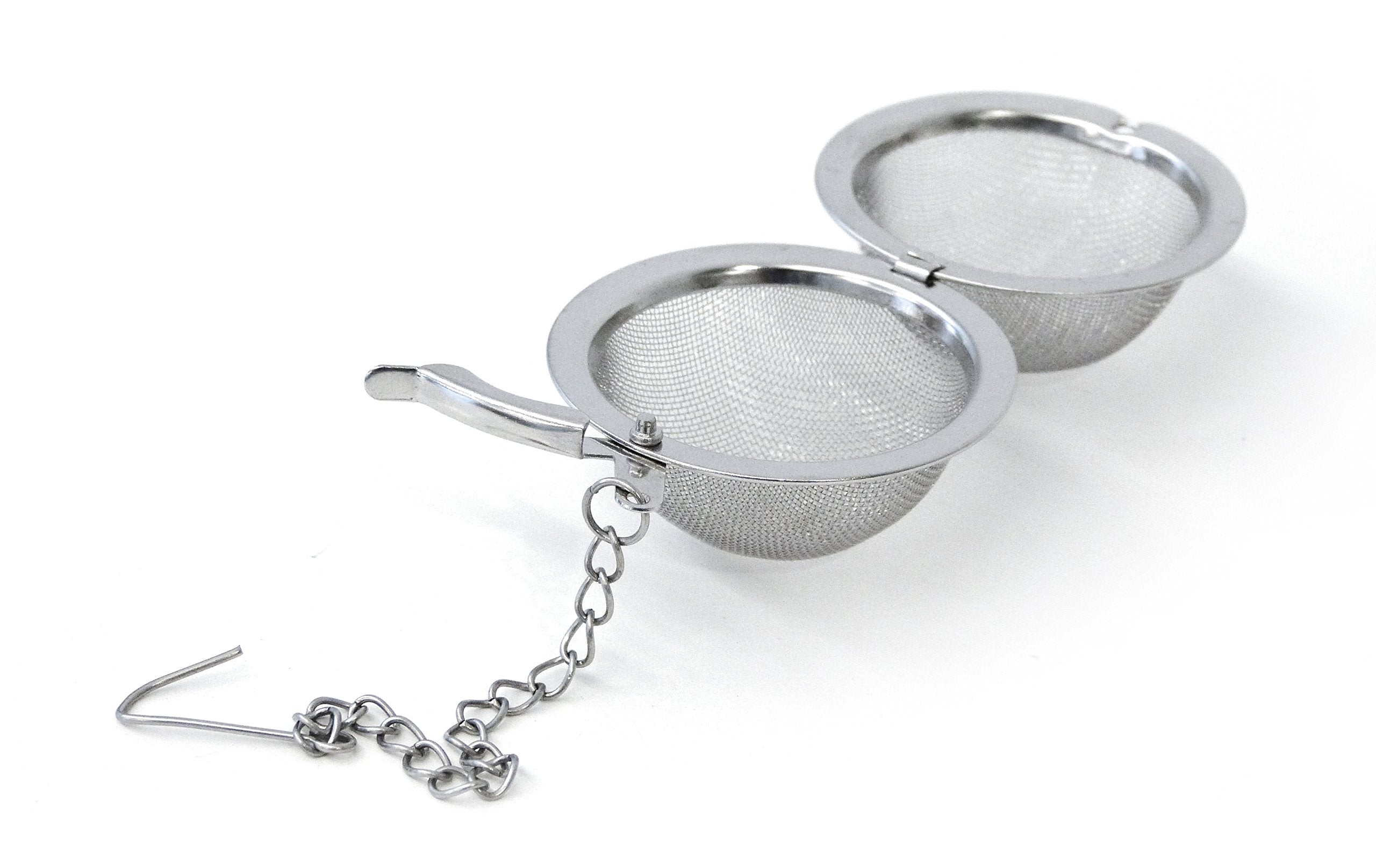 Rsvp International Endurance Collection Mesh Loose Leaf Tea Strainer/Infuser Ball, 18/8 Stainless Steel And Dishwasher Safe, 2''