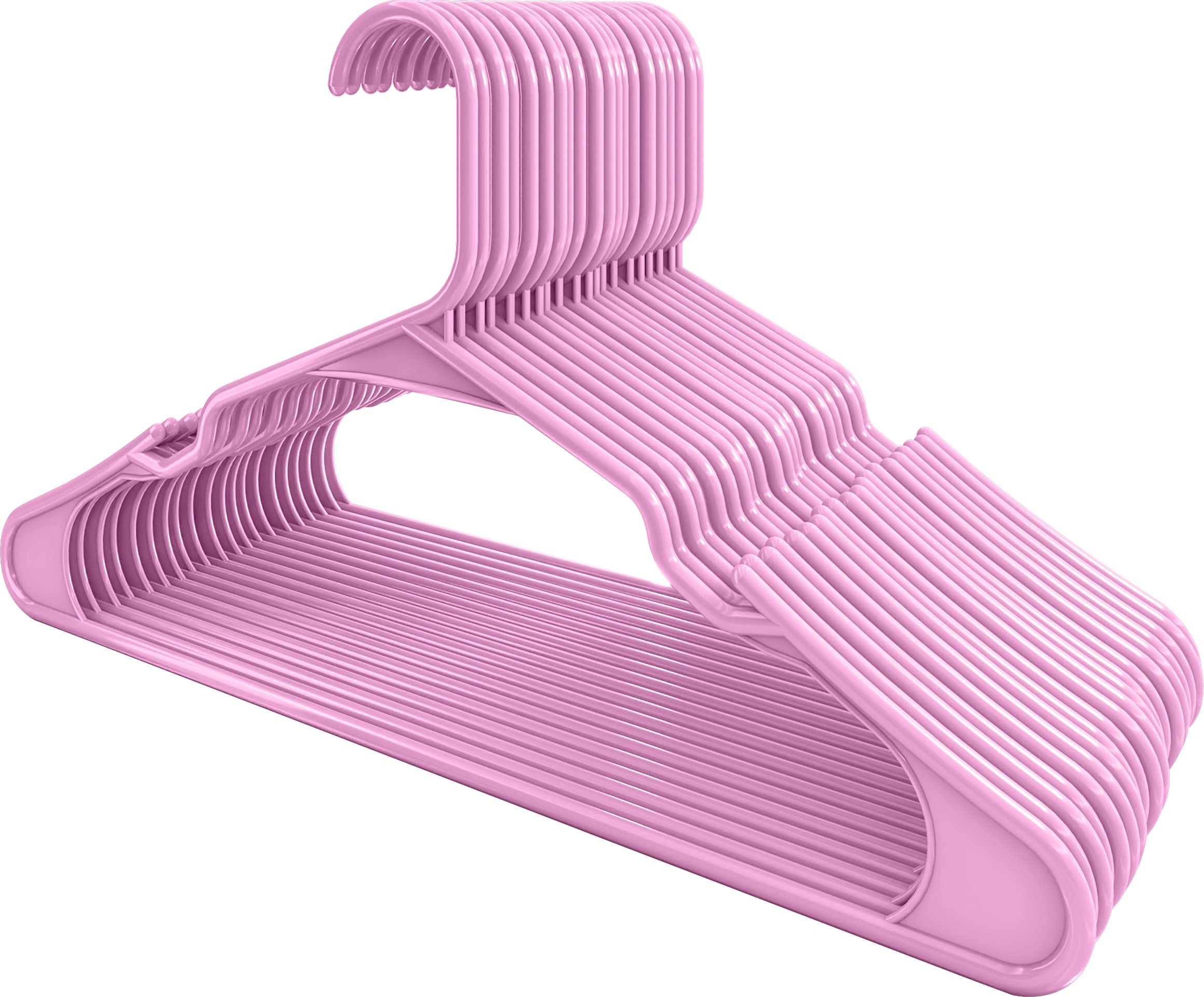 Utopia Home Plastic Hangers 30 Pack - Perfect Space Saving Clothes Hanger - Durable and Strong - Perfect Closet Organizers with