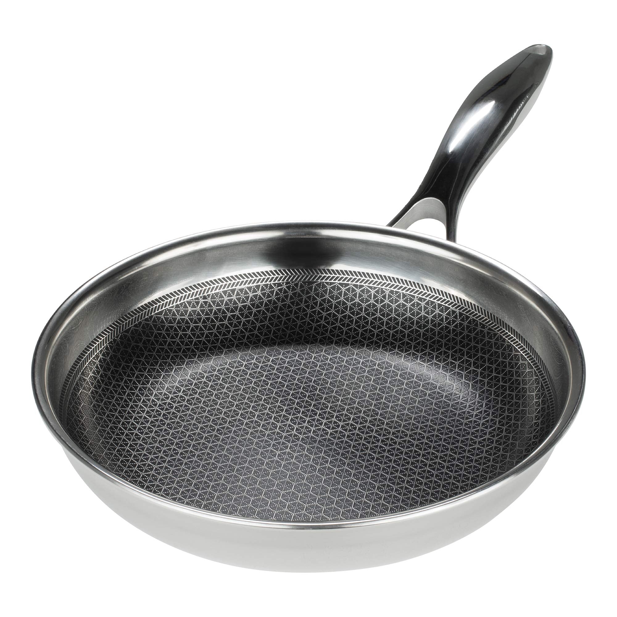 Black Cube Quick Release Cookware Fry Pan - 8-Inch - Induction Cookware - Stainless Steel Frying Pan - Non Stick Frying Pan