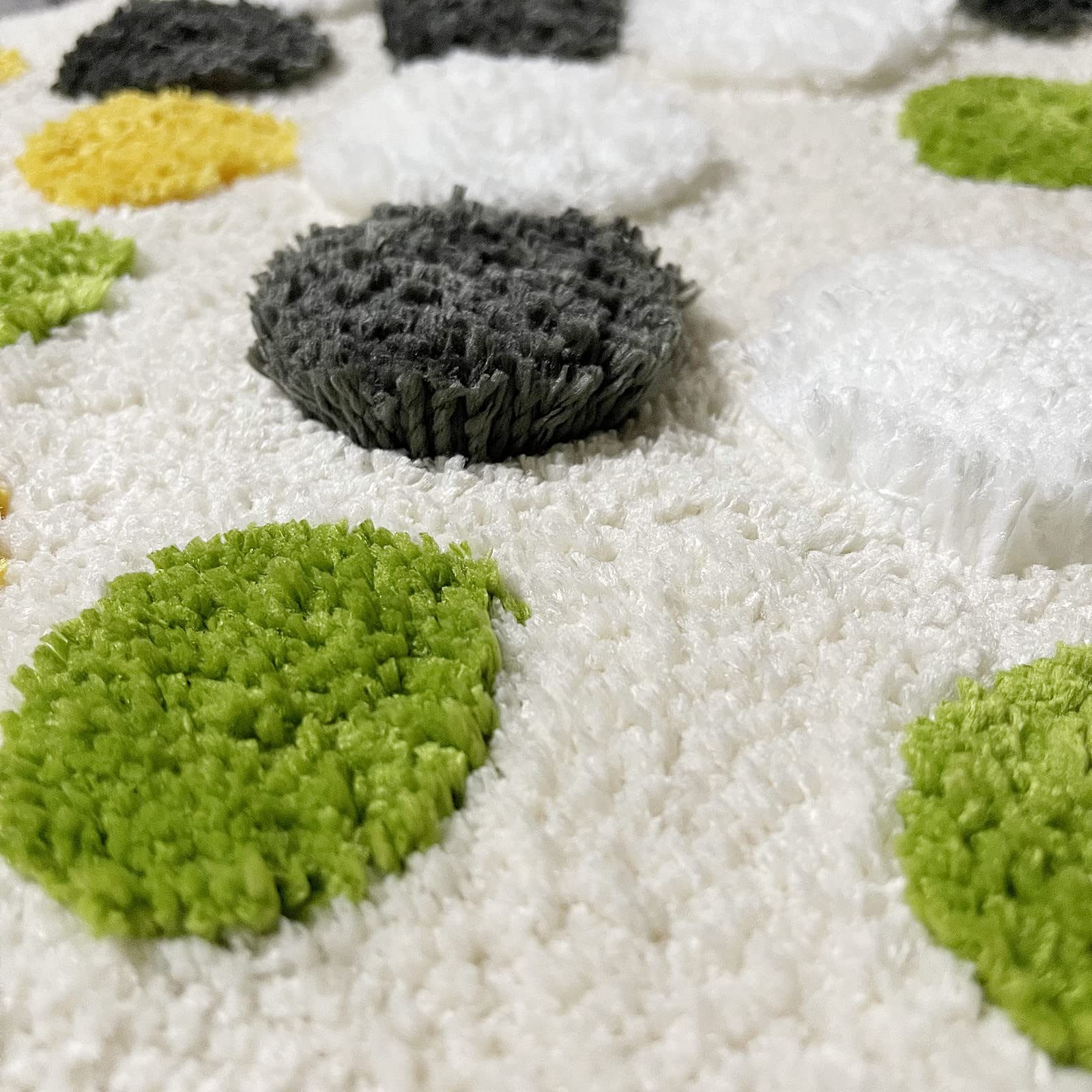 Ukeler 3D Moss Bath Rug Decor For Bathroom Soft Shaggy Non Slip Bath Rugs Shower Bathtub Mat Decorative Floor Mats For Home 31.5