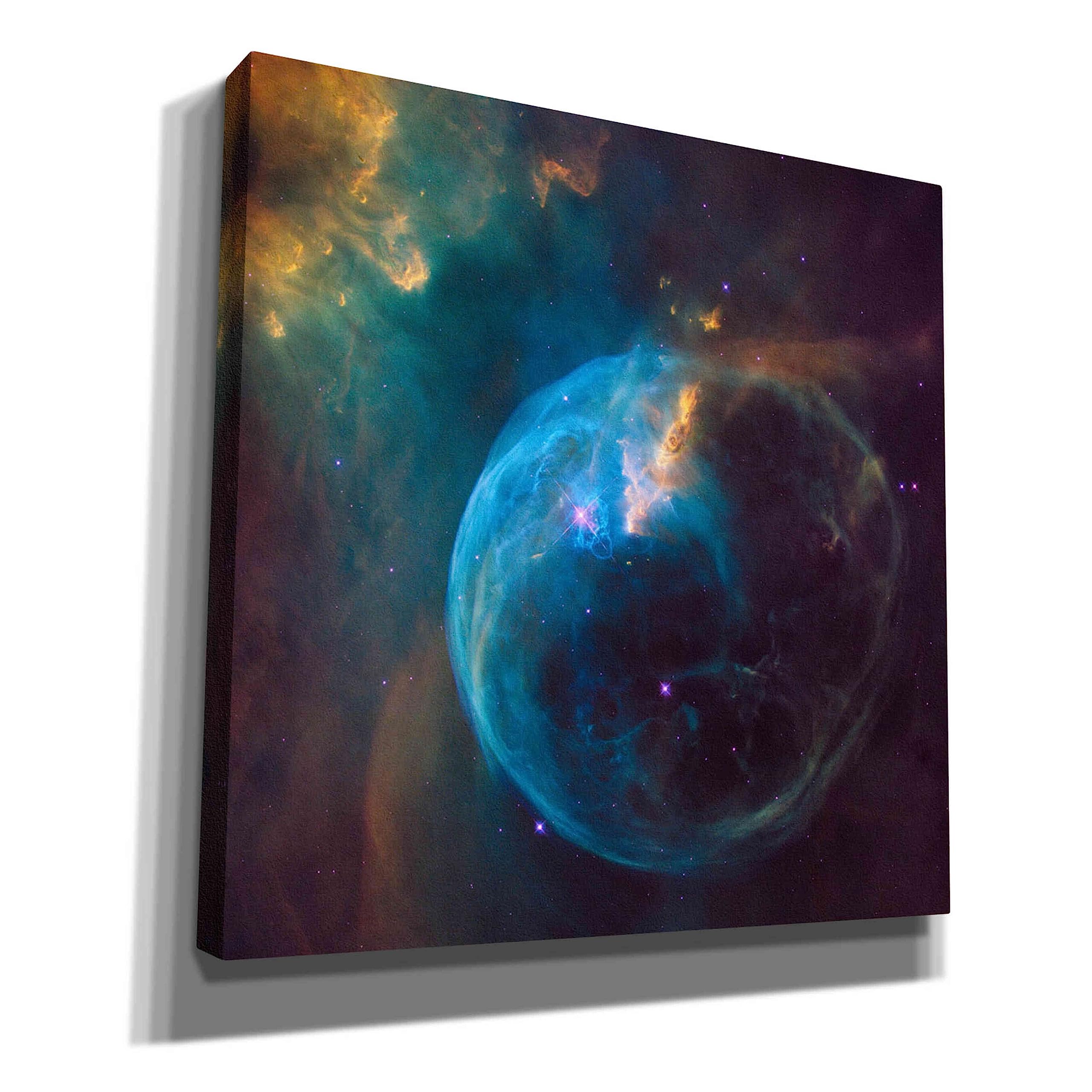 Epic Graffiti 'Bubble Nebula' Hubble Space Telescope Canvas Wall Art, 18'' X 18''