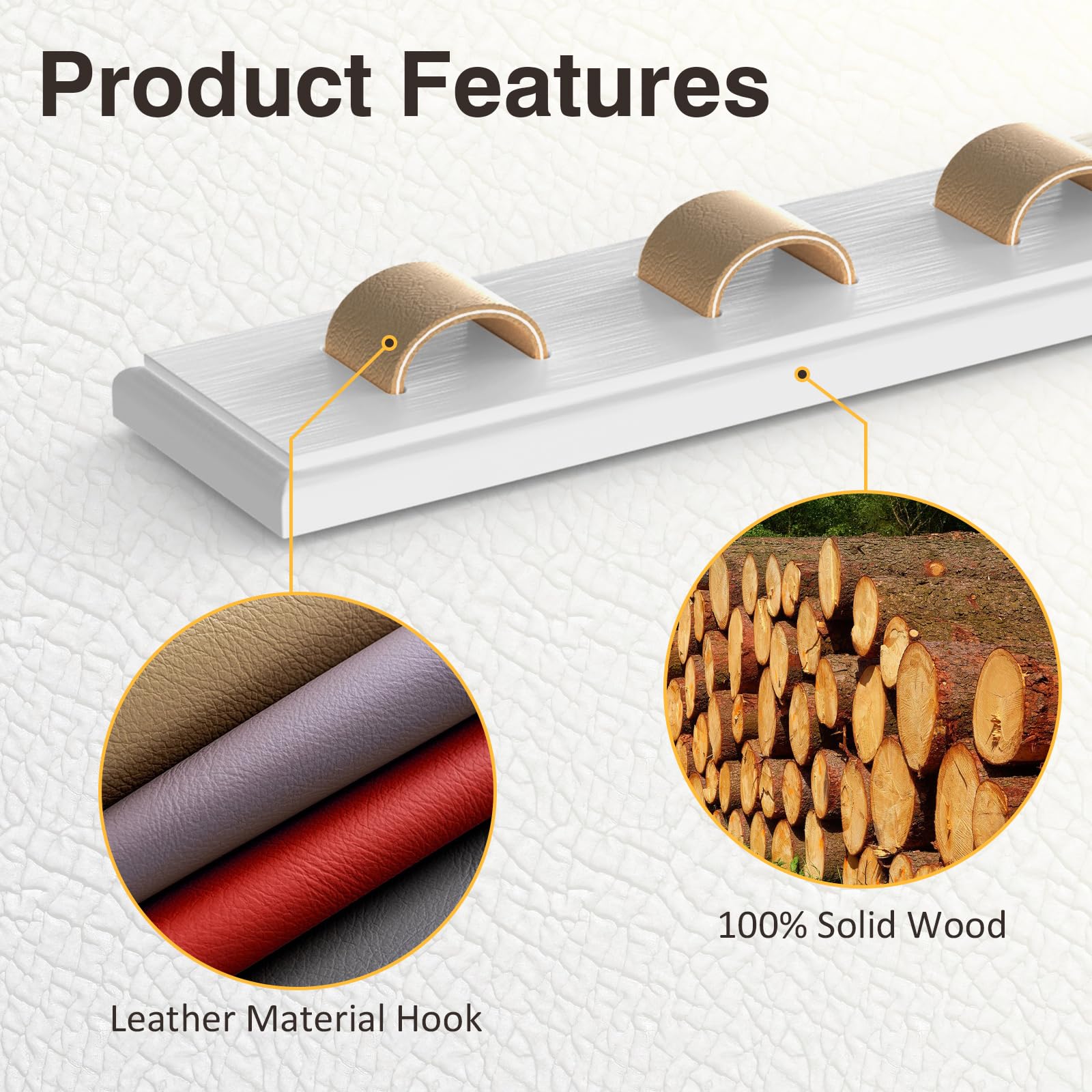 Durmmur 3 Pack Sunglass Organizer, Wall Mounted Sunglasses Organizer, Wooden Glasses Holder Sunglass Holder, Sunglasses Rack For