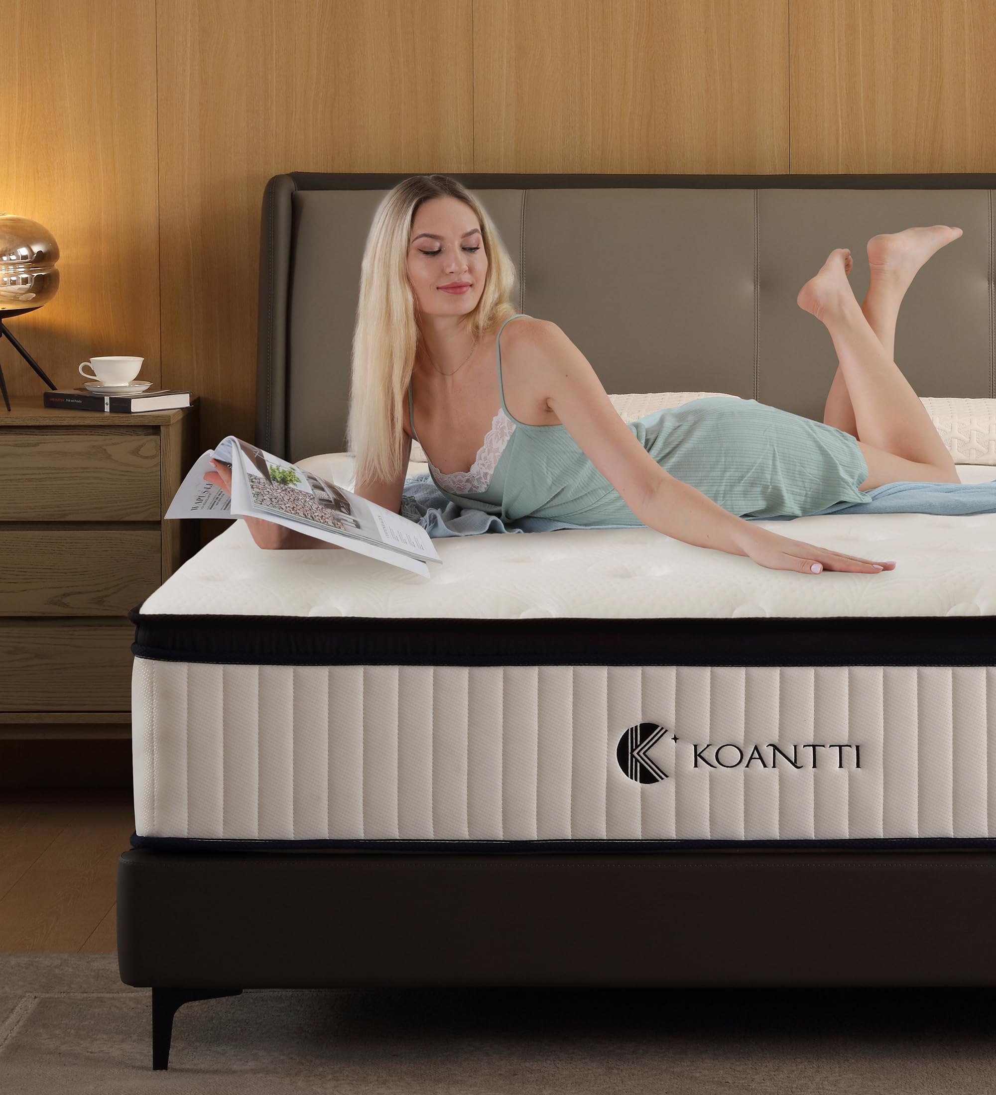 Koantti Full Size Mattress, 12 Inch Hybrid Full Mattress In A Box With Memory Foam & Individual Pocket Spring For Edge Support,
