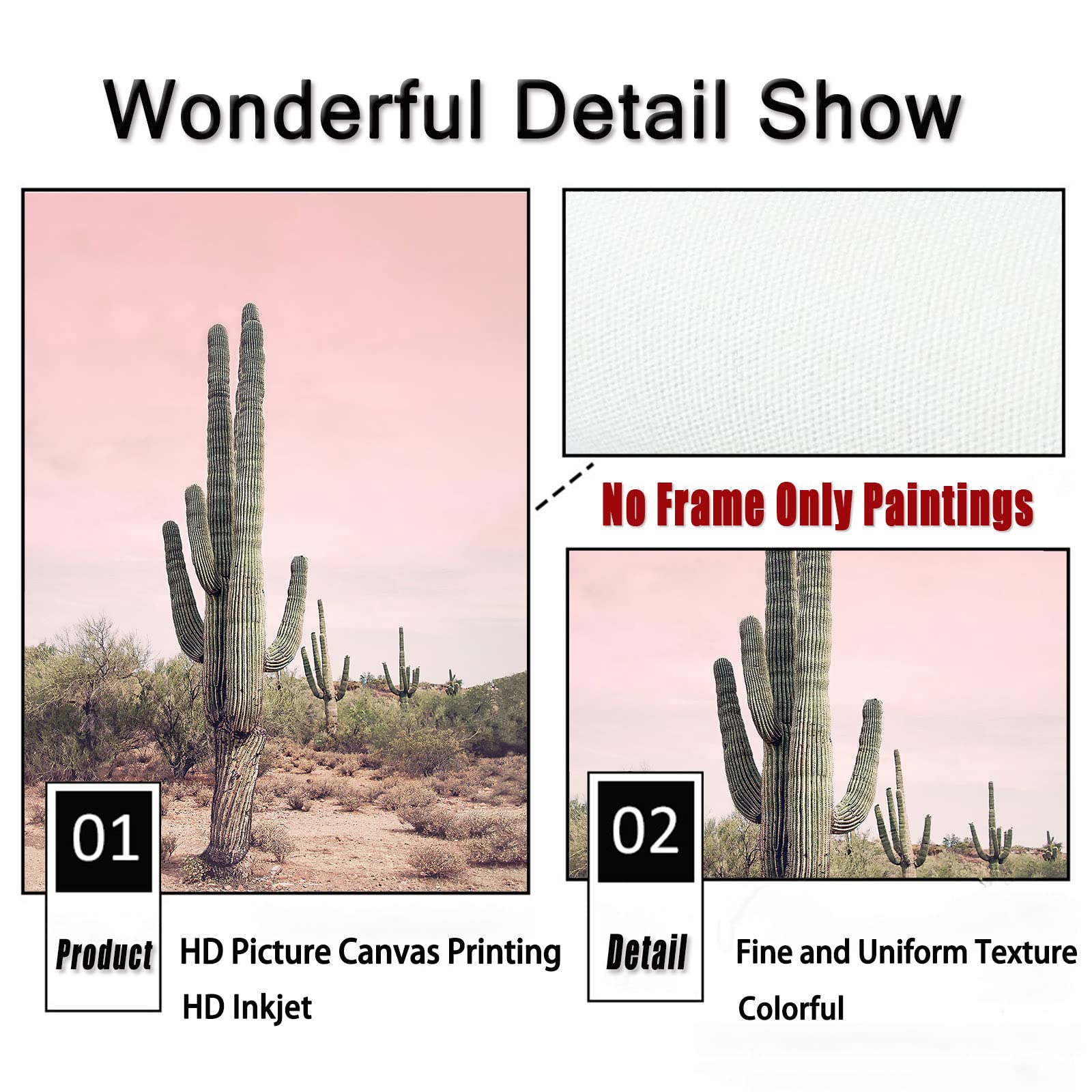 Backymrart Pink Landscape Art Car Wall Decor Beach Palm Tree Canvas Retro Poster And Sunset Scenery Bus Home 16X24Inx3 Frameless