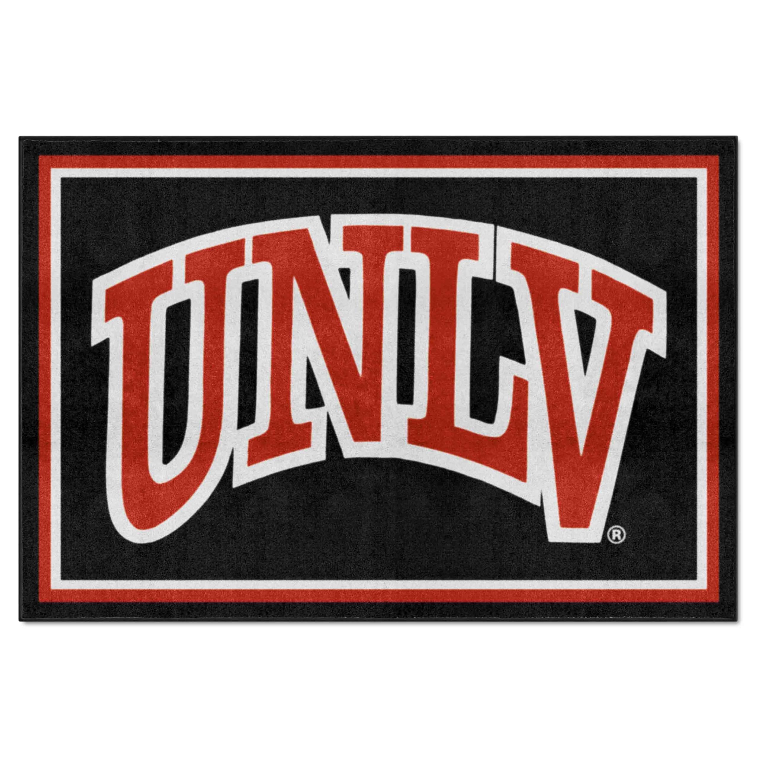 FANMATS NCAA UNLV Rebels University of Nevada, Las Vegas (UNLV) 5X8 Rug, Team Color, One Sized