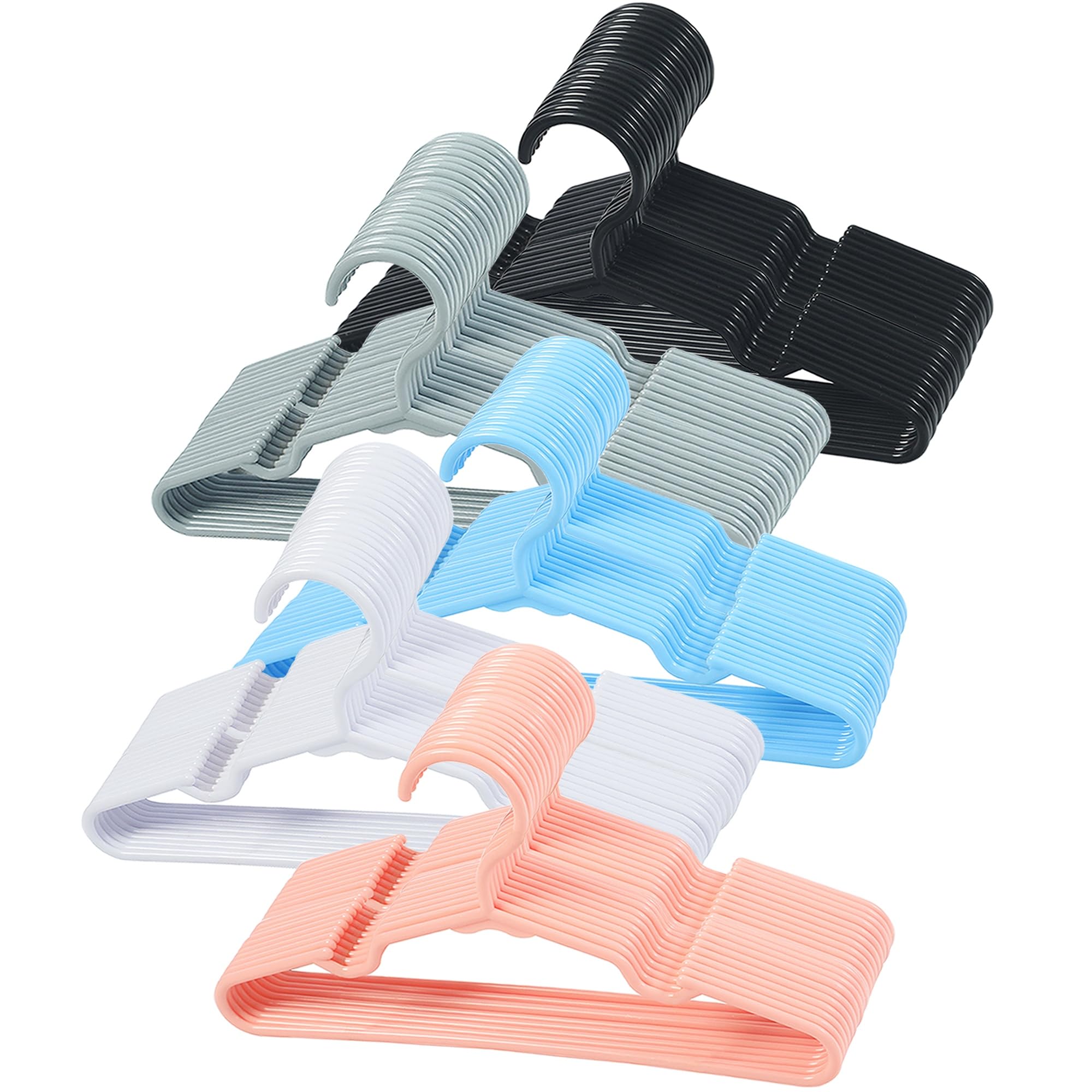 100 Pcs Baby Nursery Closet Hangers,Non-Slip Laundry Infant Pant Hanger For Newborn Clothes Gift,Ultra-Thin Child Coat Hanger Fo