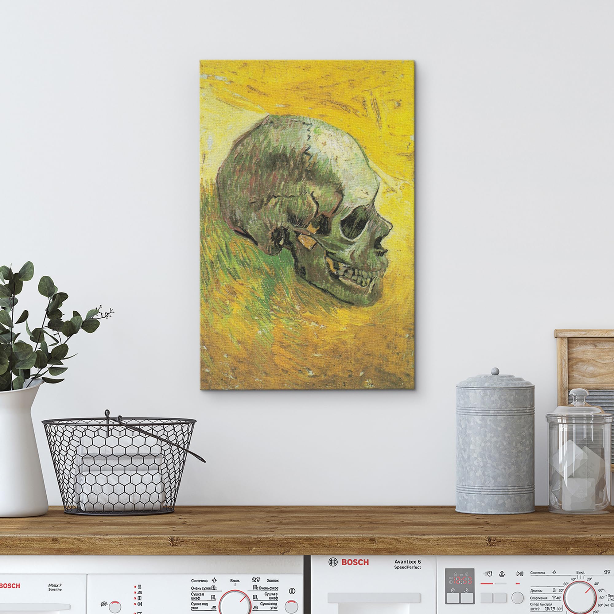 Wall26 Canvas Print Wall Art Skull By Master Artist Vincent Van Gogh Nature Wilderness Illustrations Fine Art Relax/Calm Multico