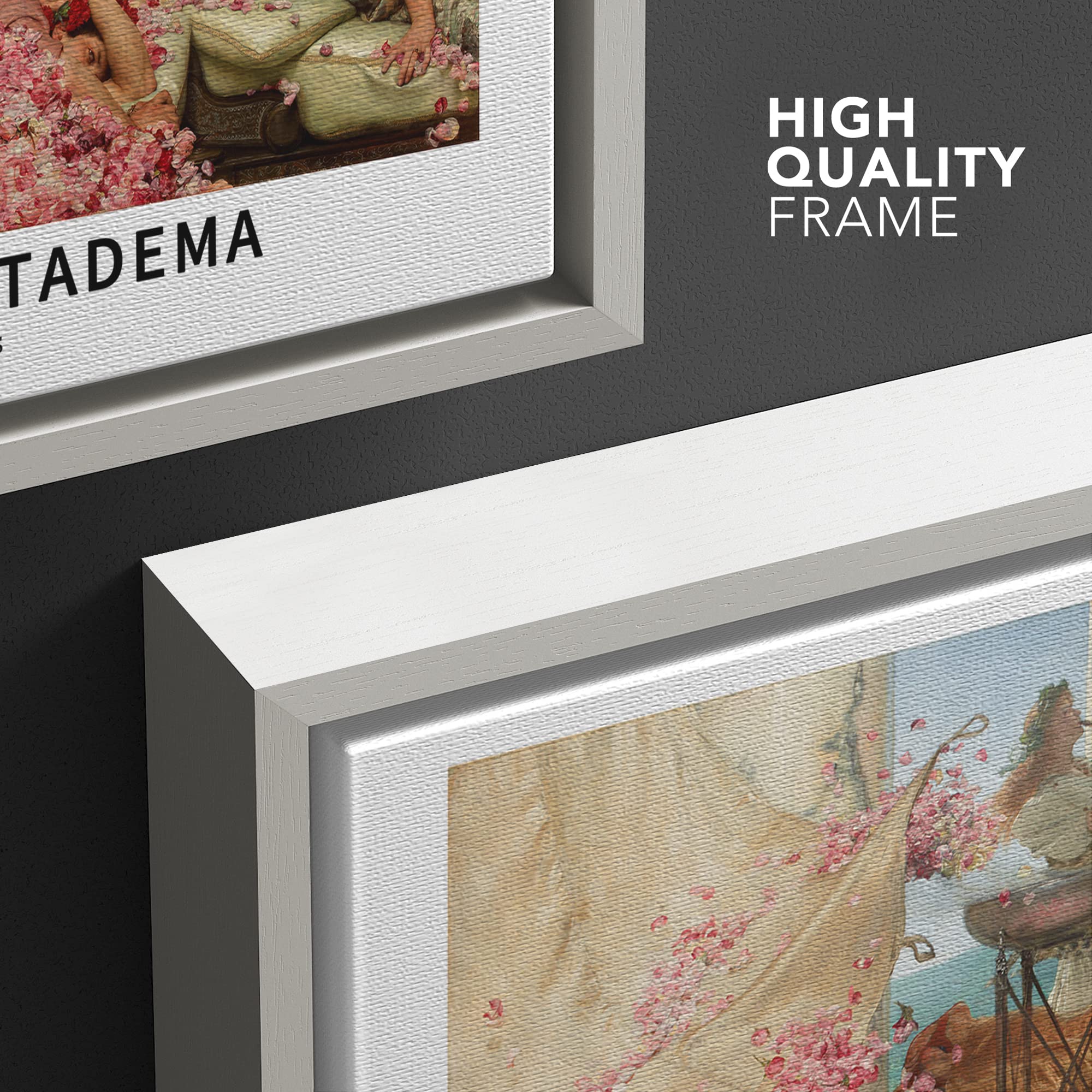 Wall26 Framed Canvas Print Wall Art The Roses Of Heliogabalus By Alma-Tadema Historic Classical Illustrations Fine Art Decorativ