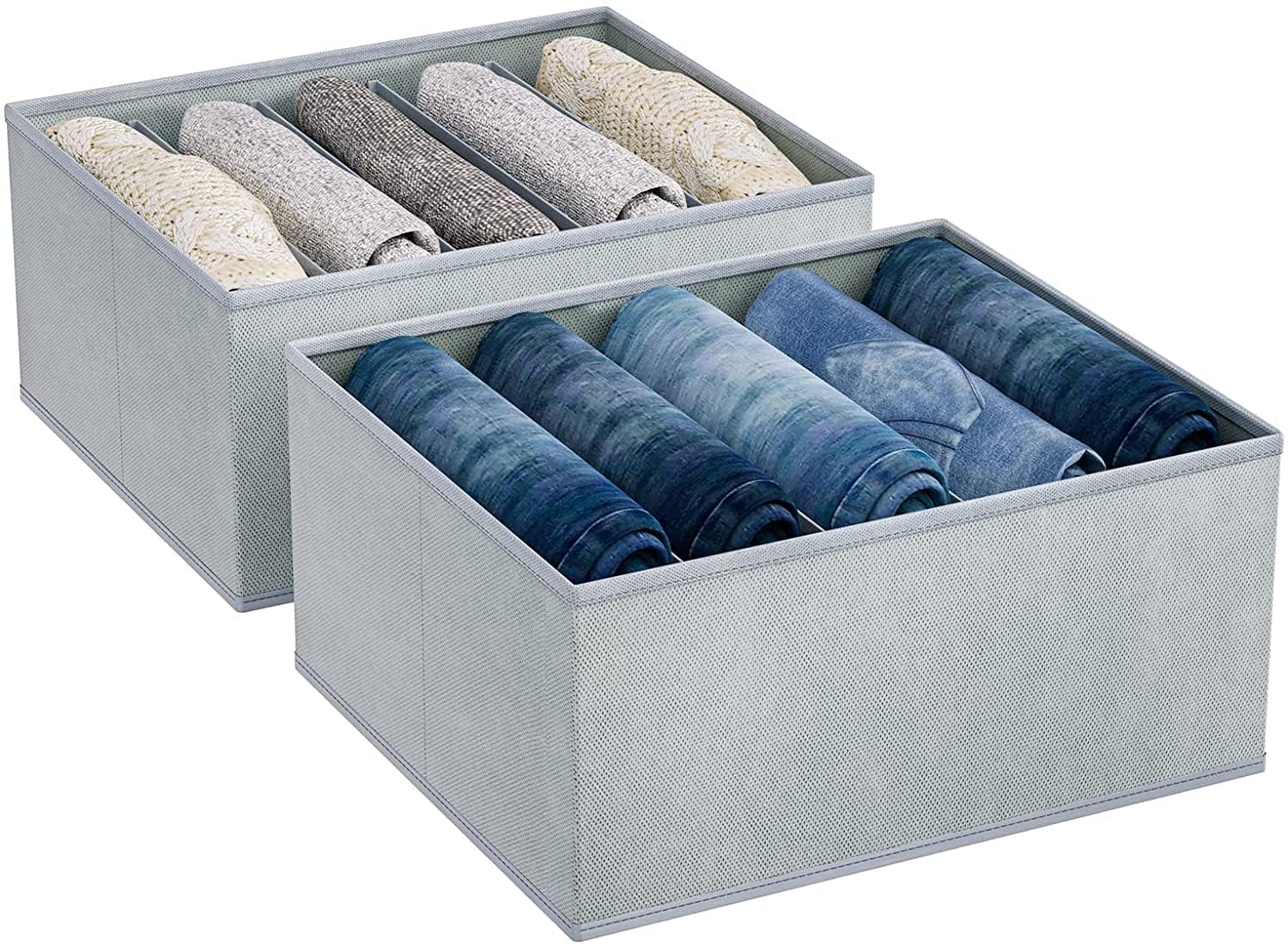 Shrey Creation 2 Pcs Wardrobe Organizer For Clothes Almirah Cloth Organizer | Stackable Organizer For Wardrobe Shirt And Jeans O