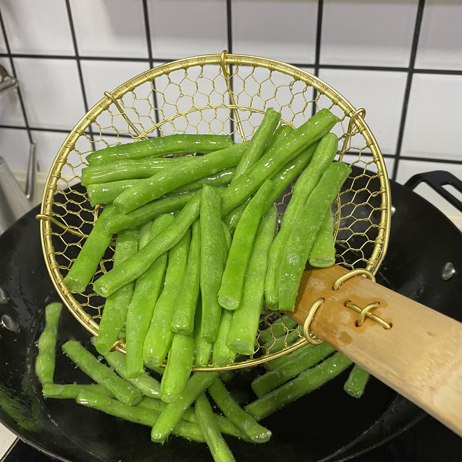 4'' Round Brass Spider Strainer