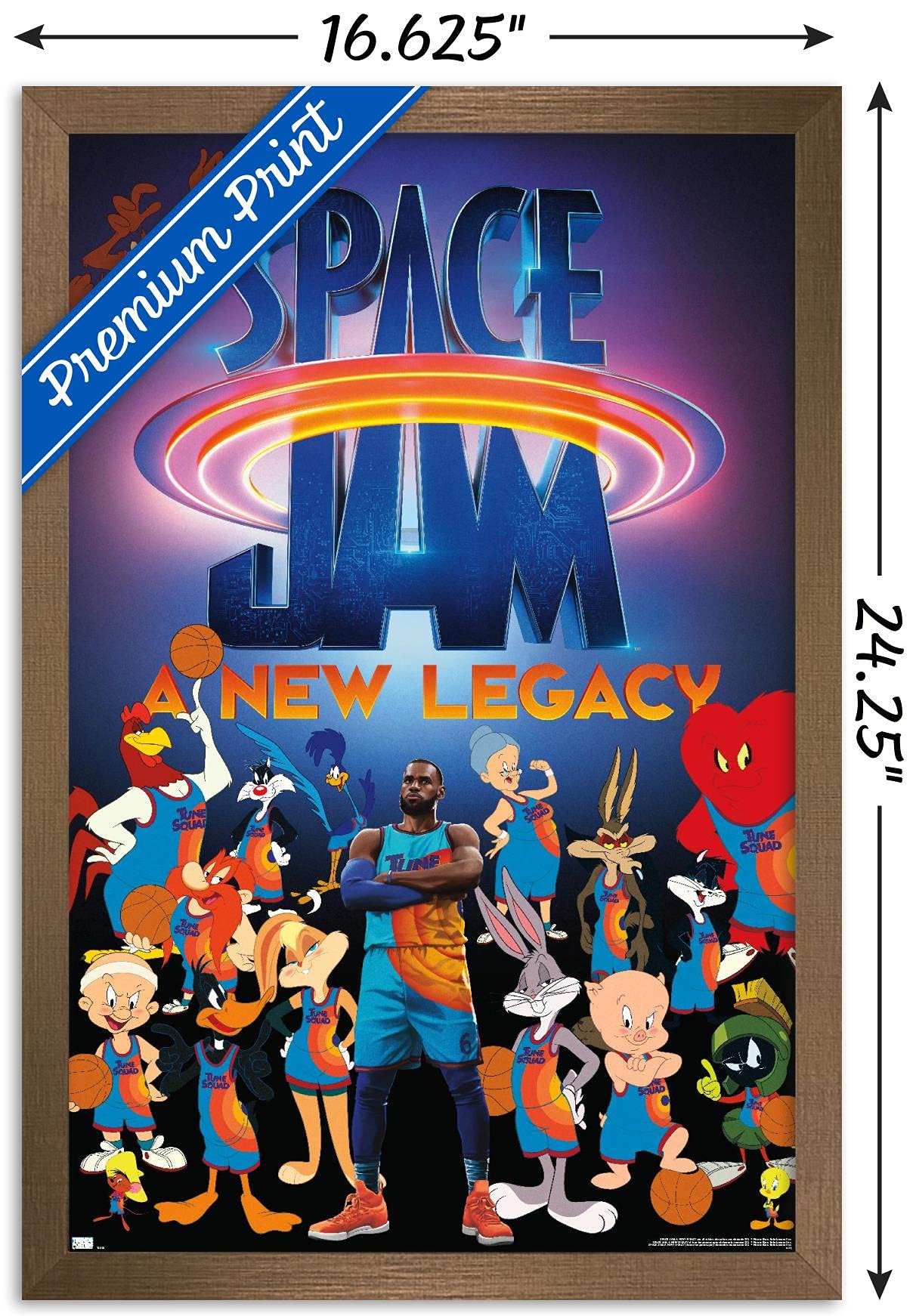 Trends International Space Jam: A New Legacy - Team Wall Poster, 14.725'' X 22.375'', Bronze Framed Version