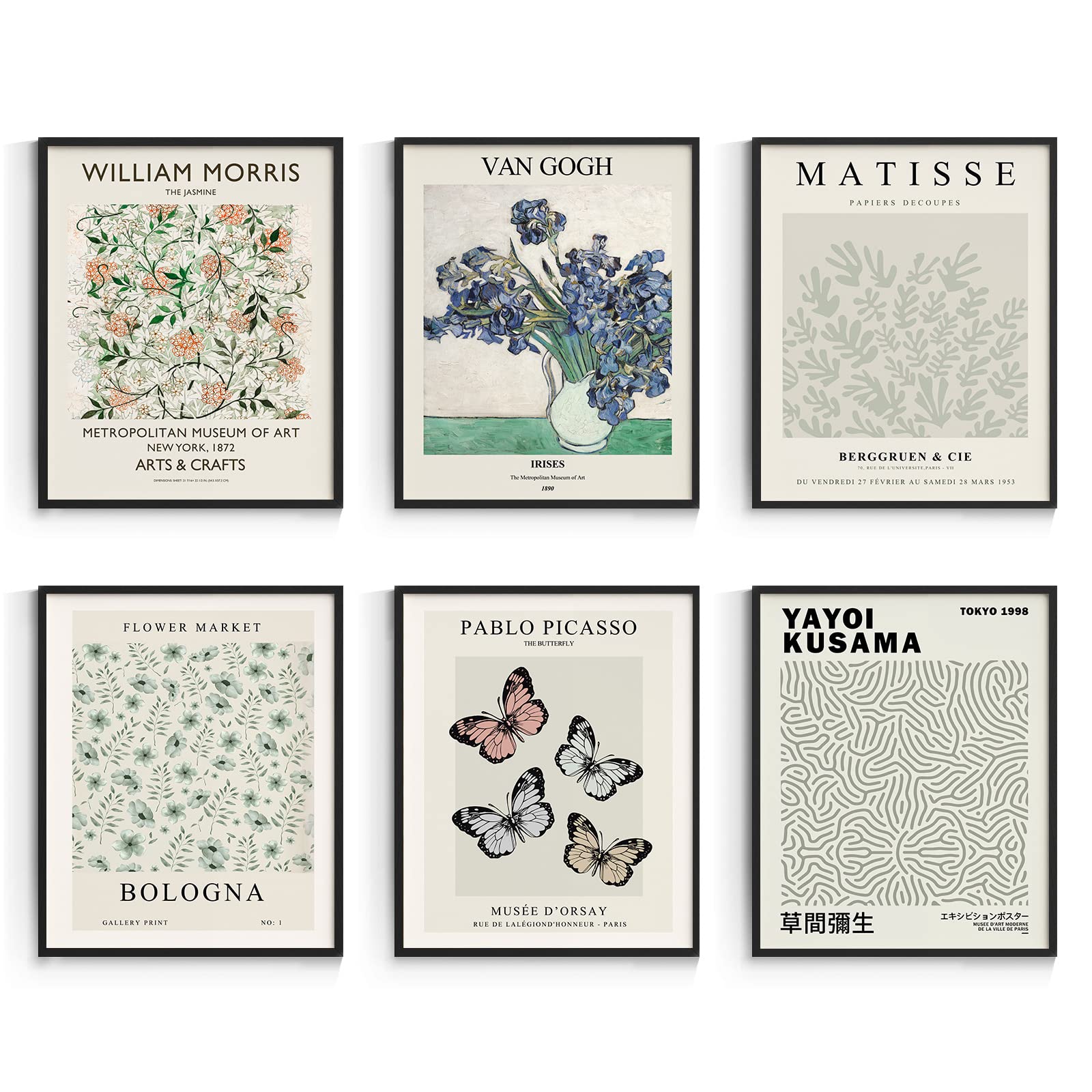 Habseligkeit Matisse Posters For Room Aesthetic, Flower Market Poster, Van Gogh Room Decor Aesthetic Vintage Prints For Wall Dec